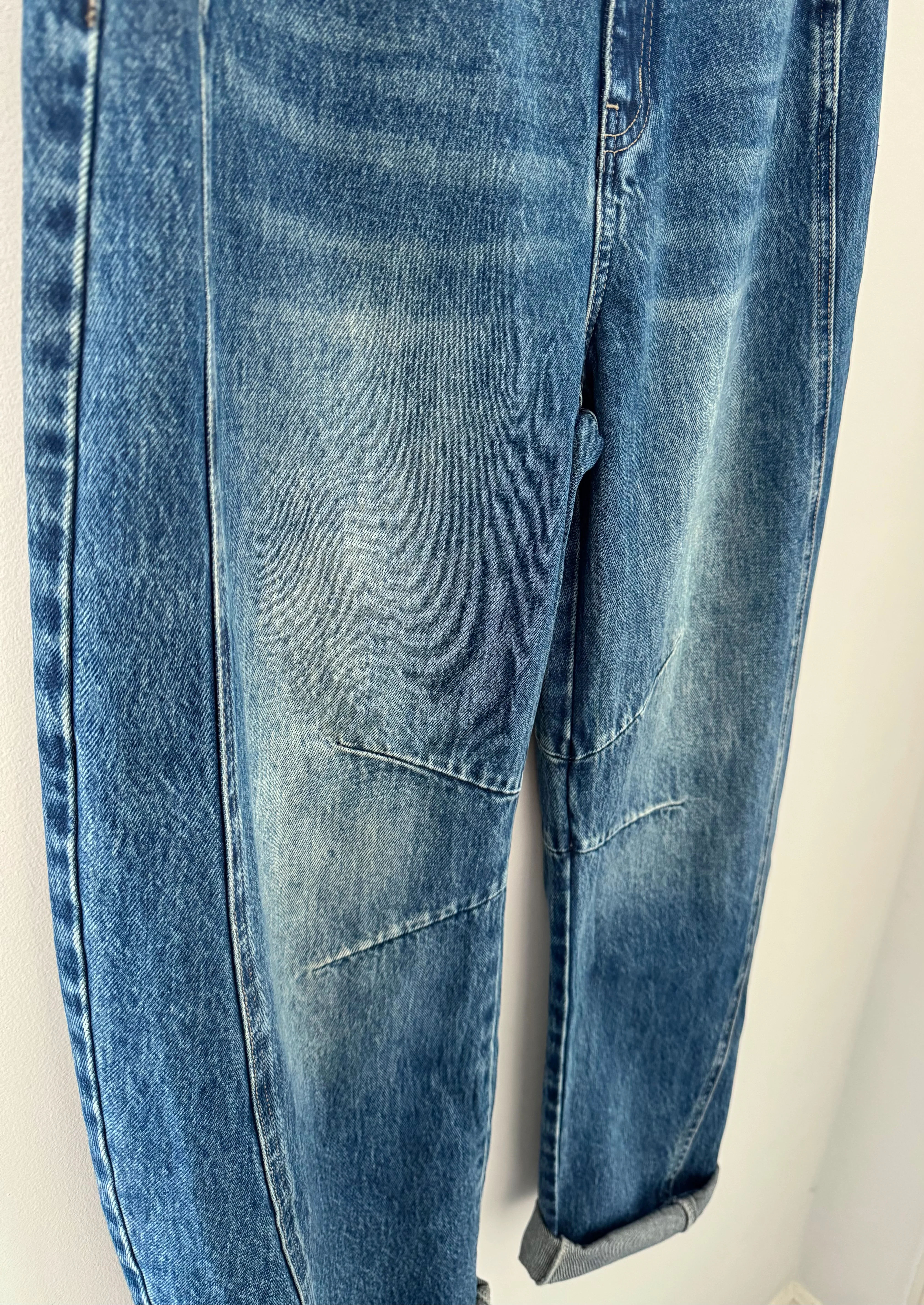 Barrel Leg Jeans with Elasticated Waist - Image 16