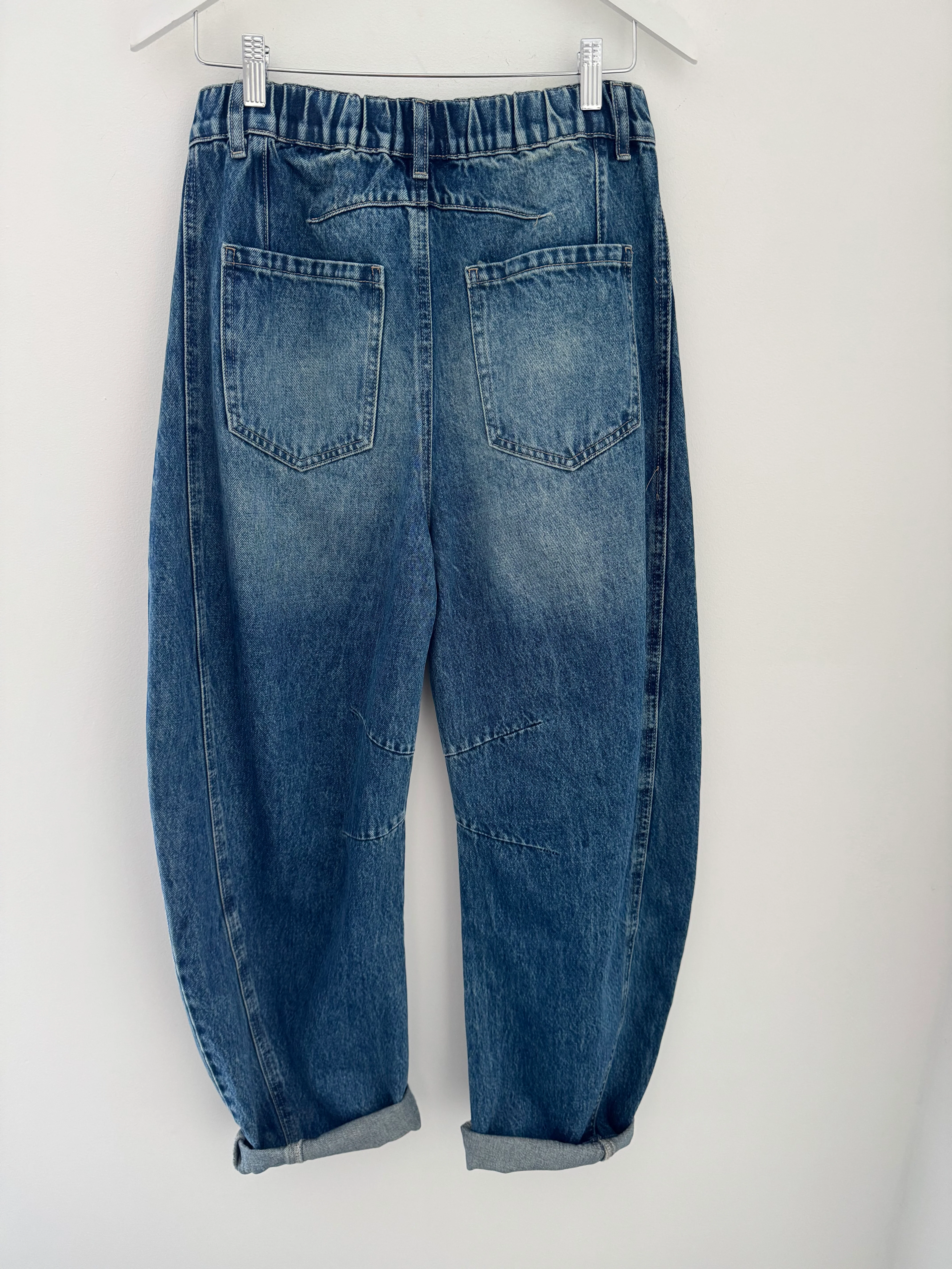 Barrel Leg Jeans with Elasticated Waist - Image 17