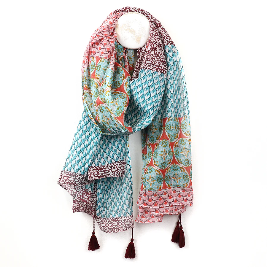Boho Scarf in Organic Cotton - Image 4