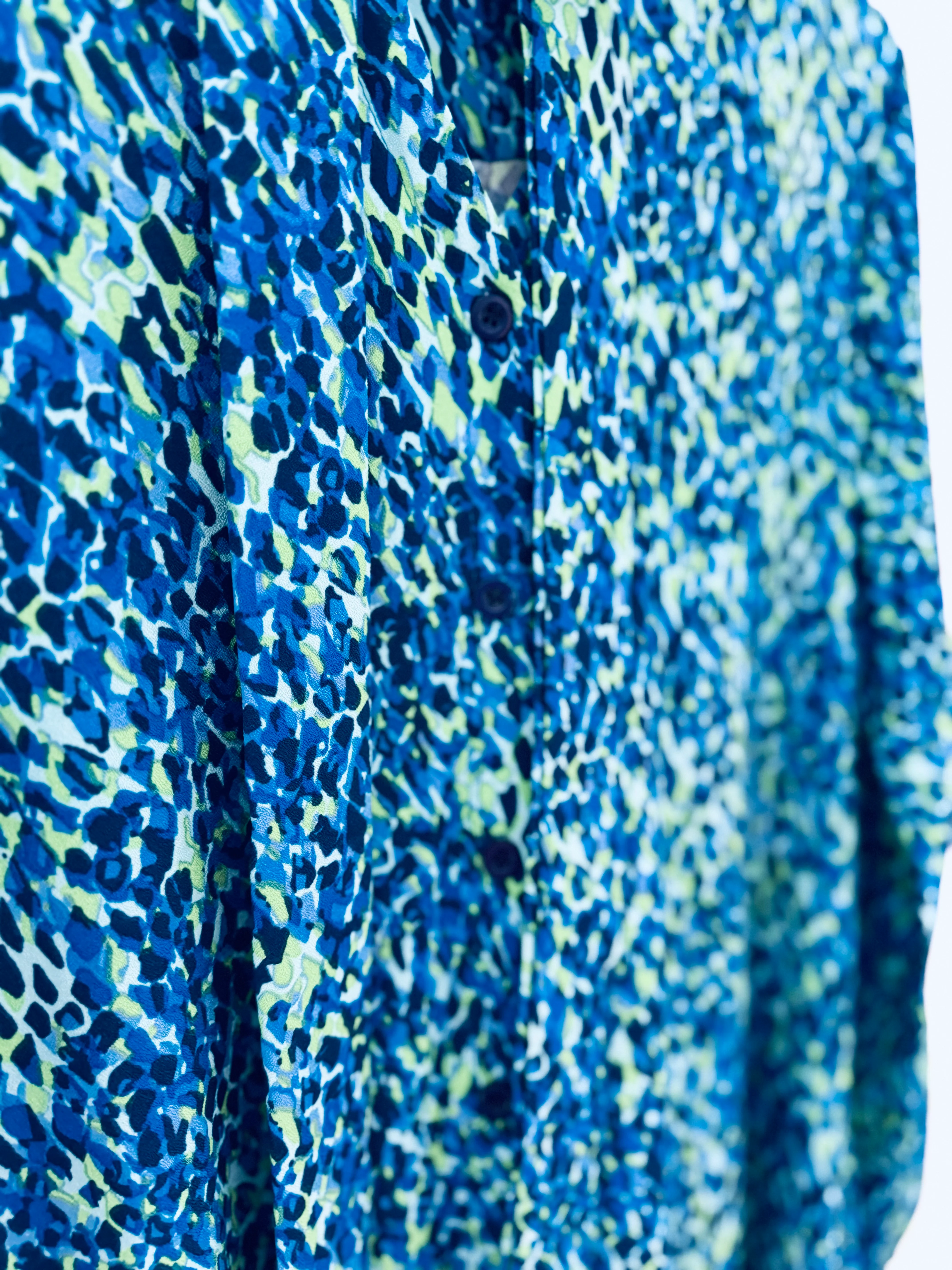 Premium Printed Dress in Blue & Green - Image 14