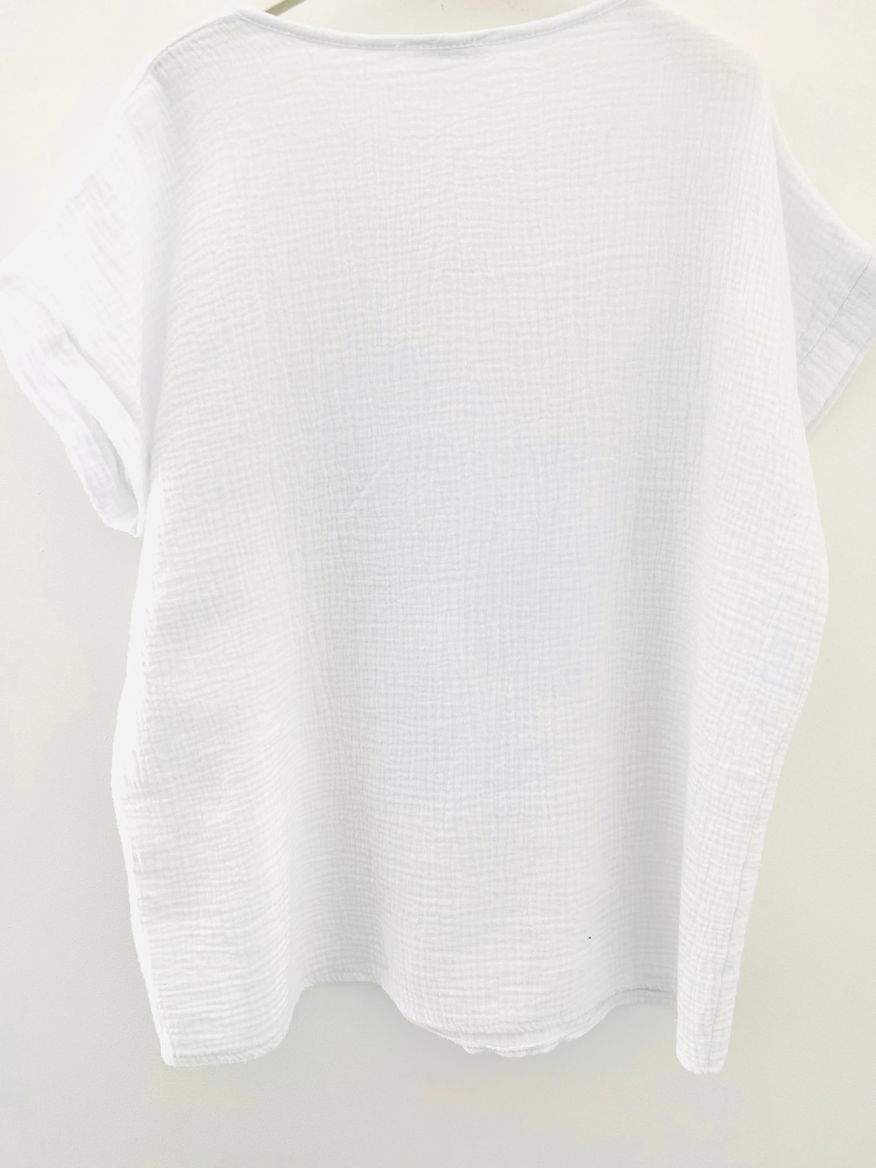 Cheesecloth Star Top in White - Image 7