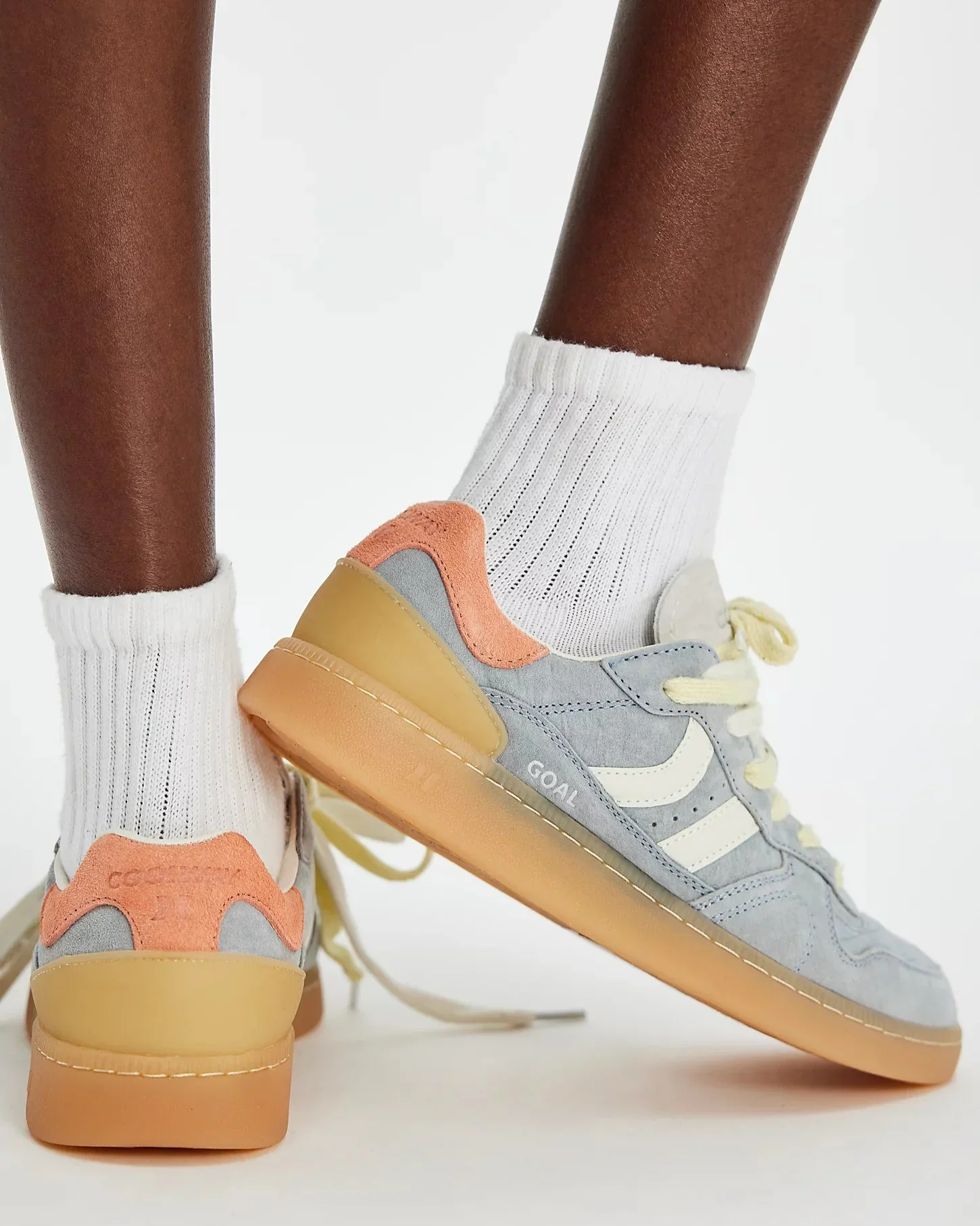 Coolway Goal Trainers in Pale Blue - Image 7
