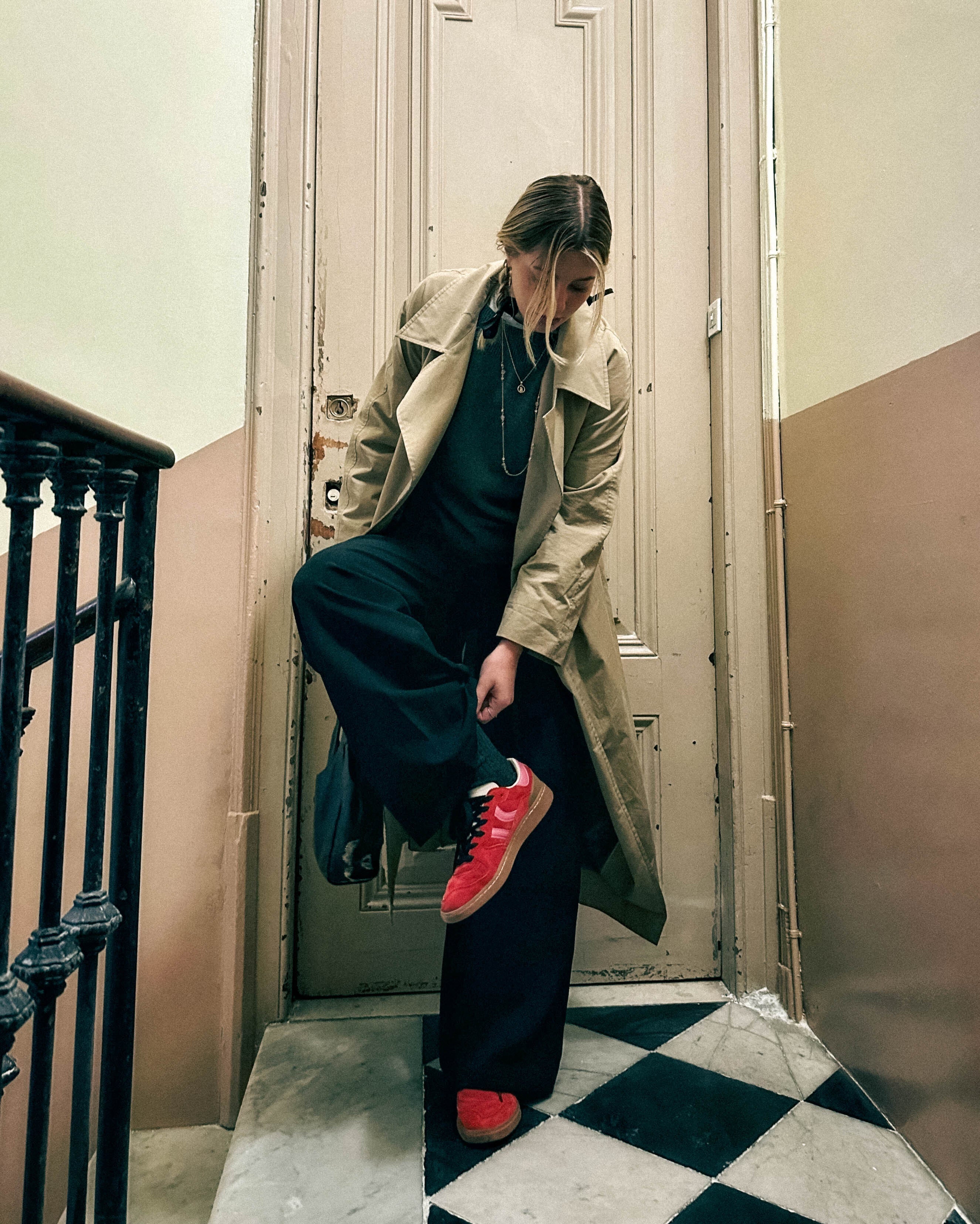Coolway Goal Trainers in Red Love - Image 7