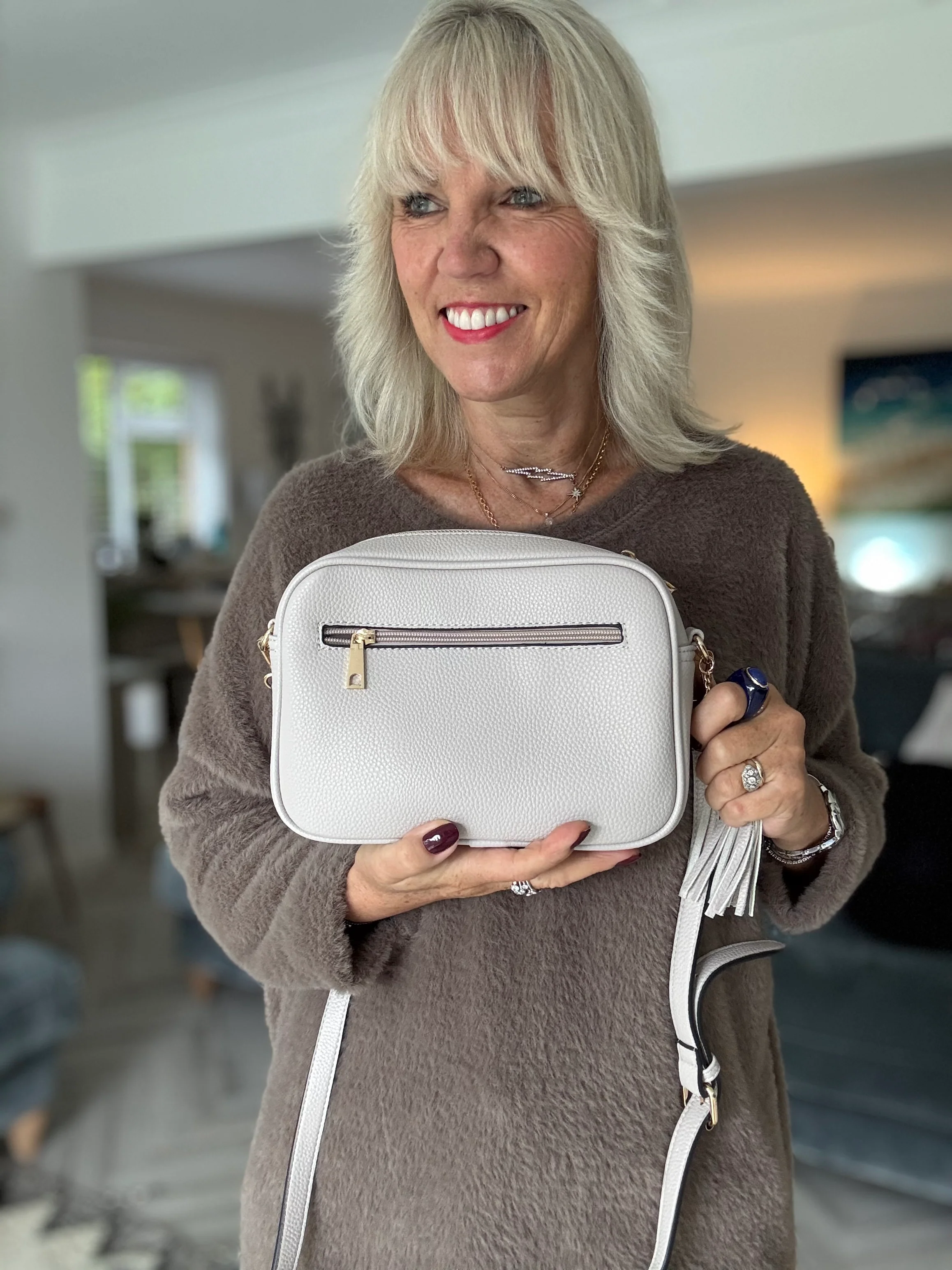 Crossbody Bag in Nude - Image 6