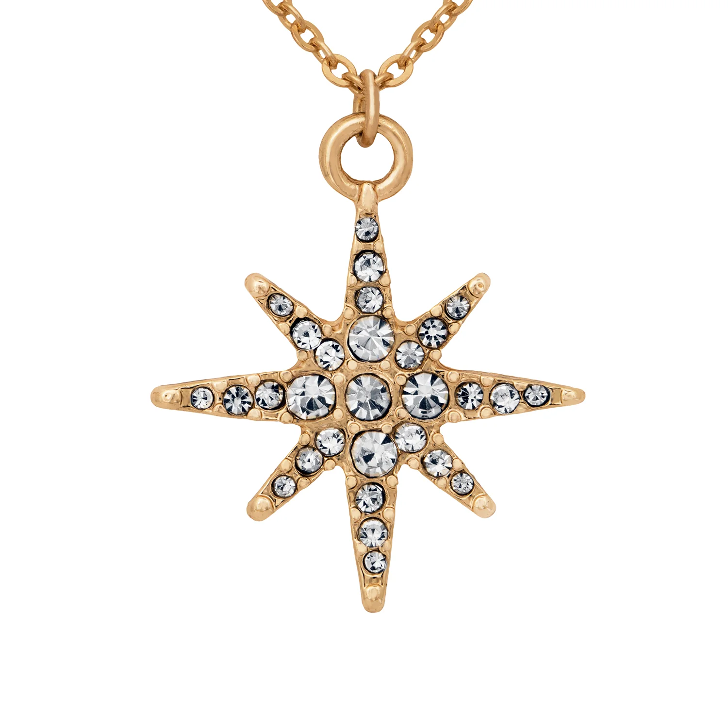 Crystal Star Pendant in Gold - Image 3