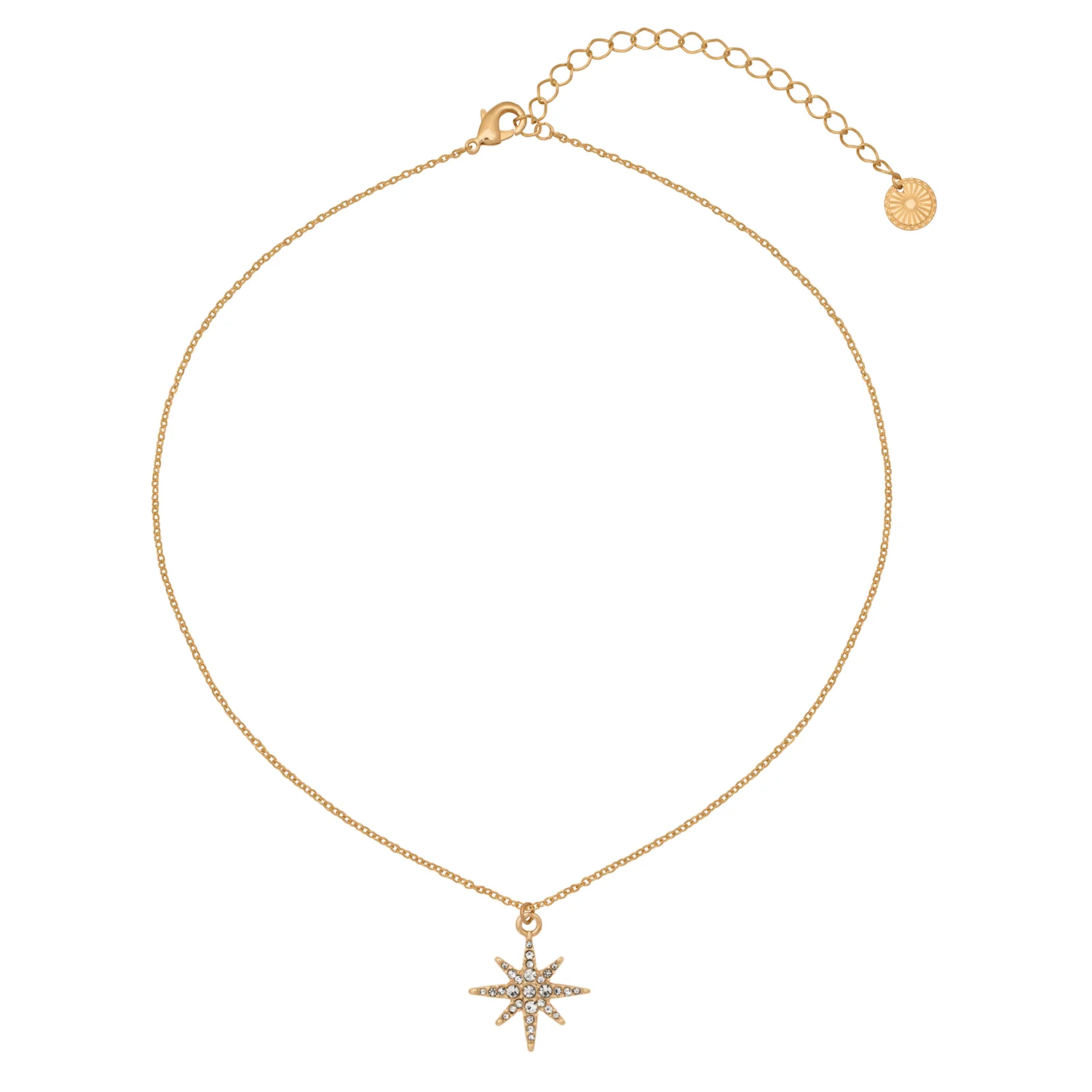Crystal Star Pendant in Gold - Image 4