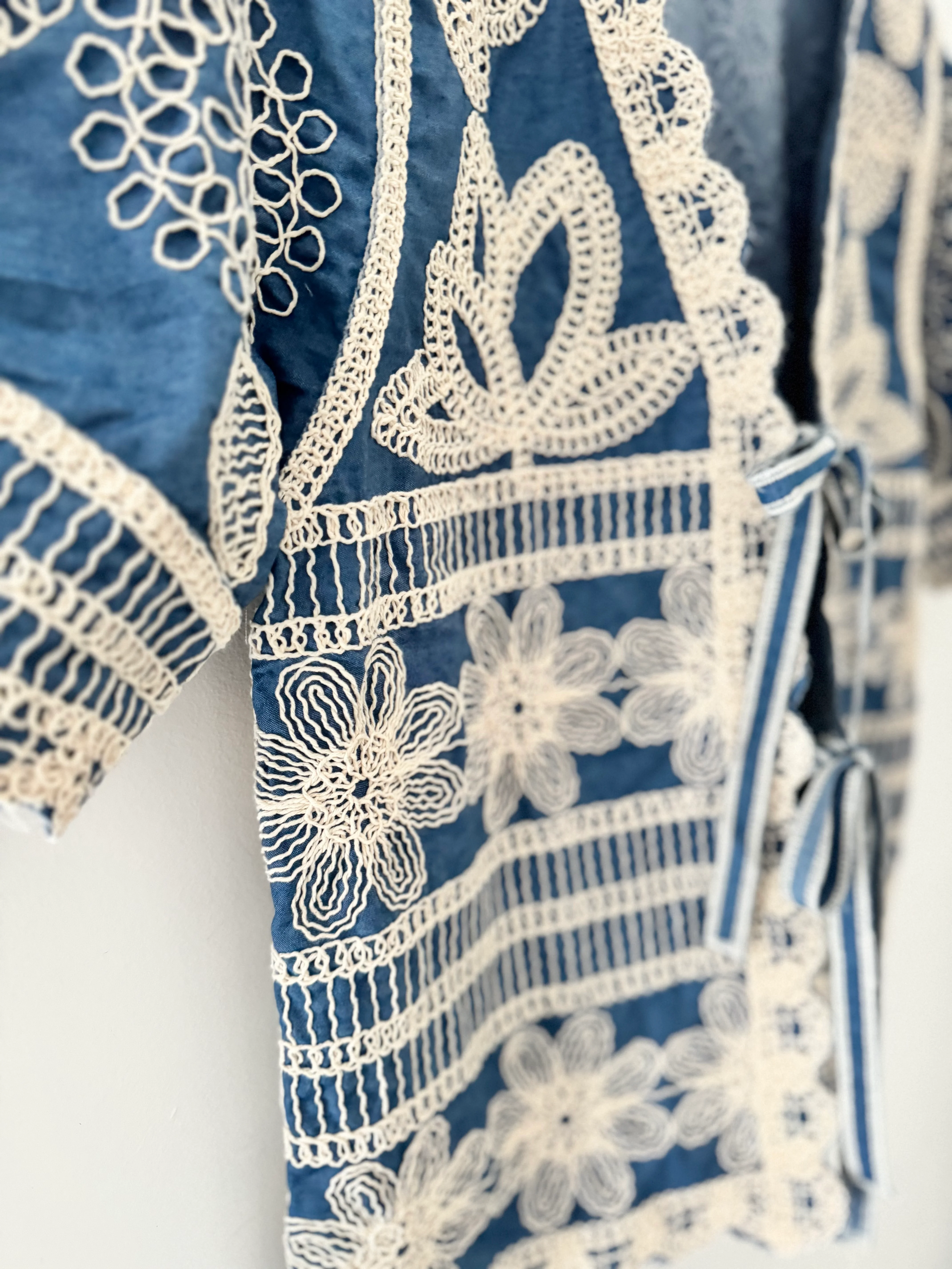 Embroidered Top with Tie Front - Image 8