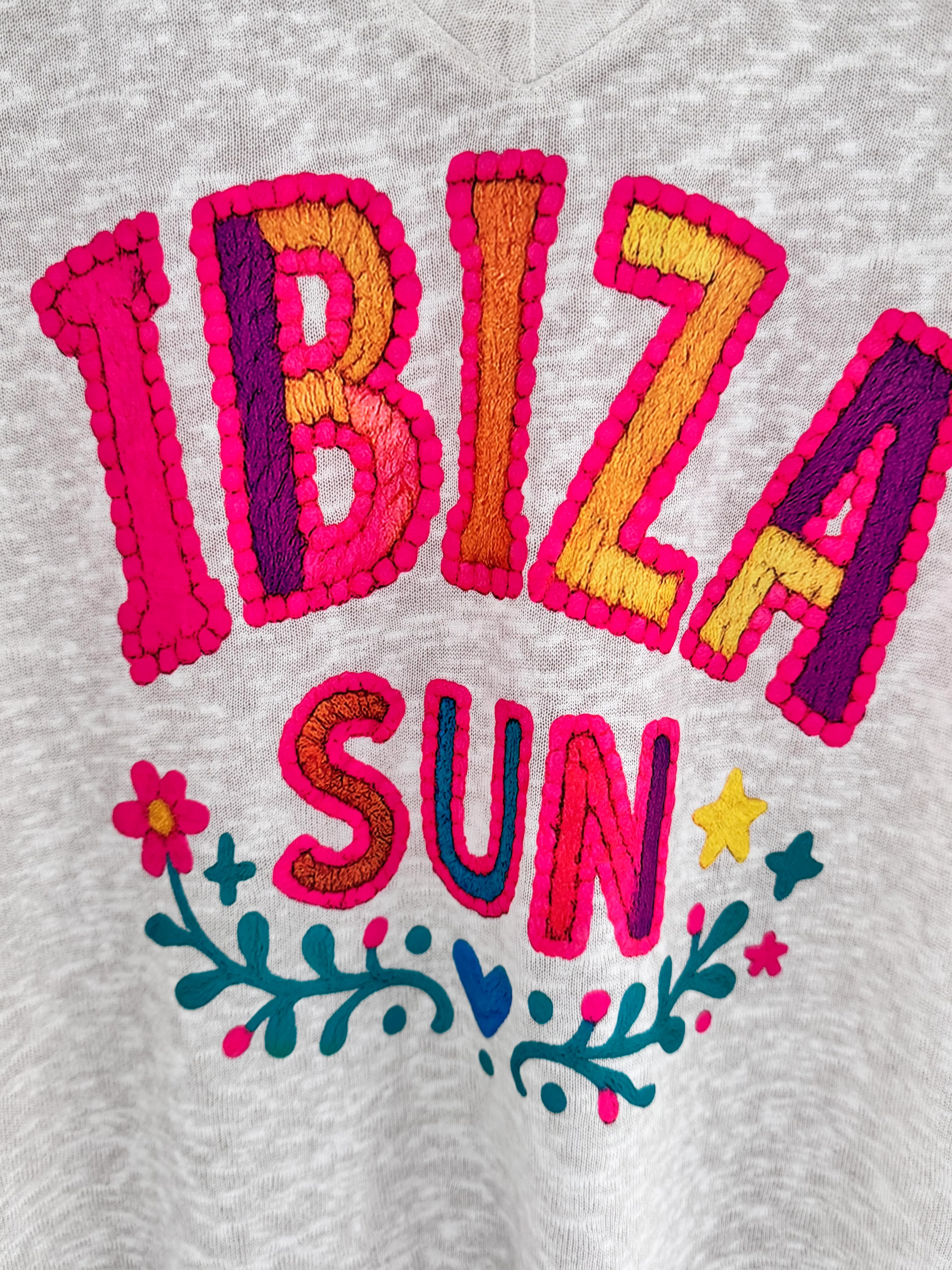 Ibiza Sun Tee in Stone - Image 5