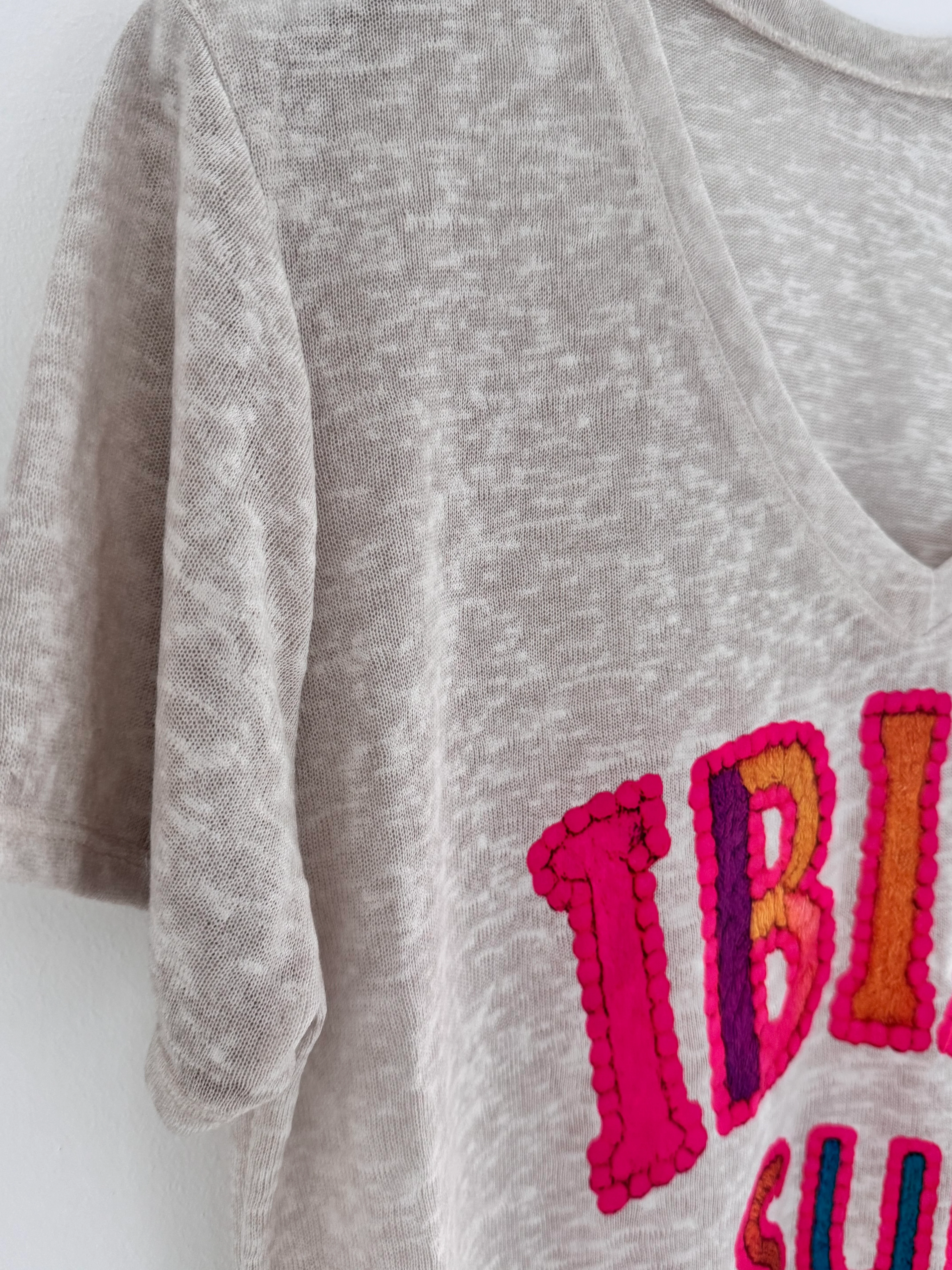 Ibiza Sun Tee in Stone - Image 6