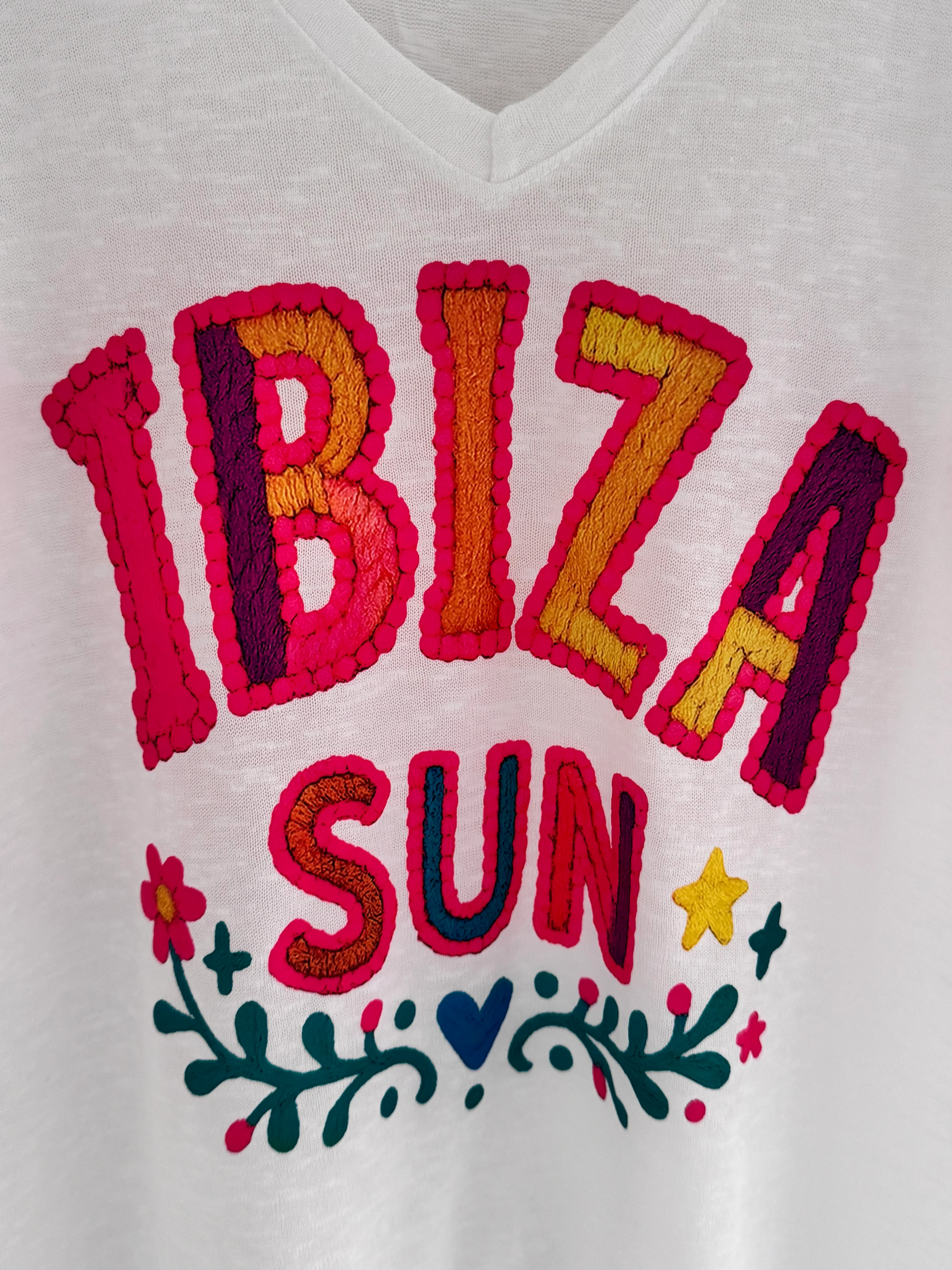 Ibiza Sun Tee in White - Image 7
