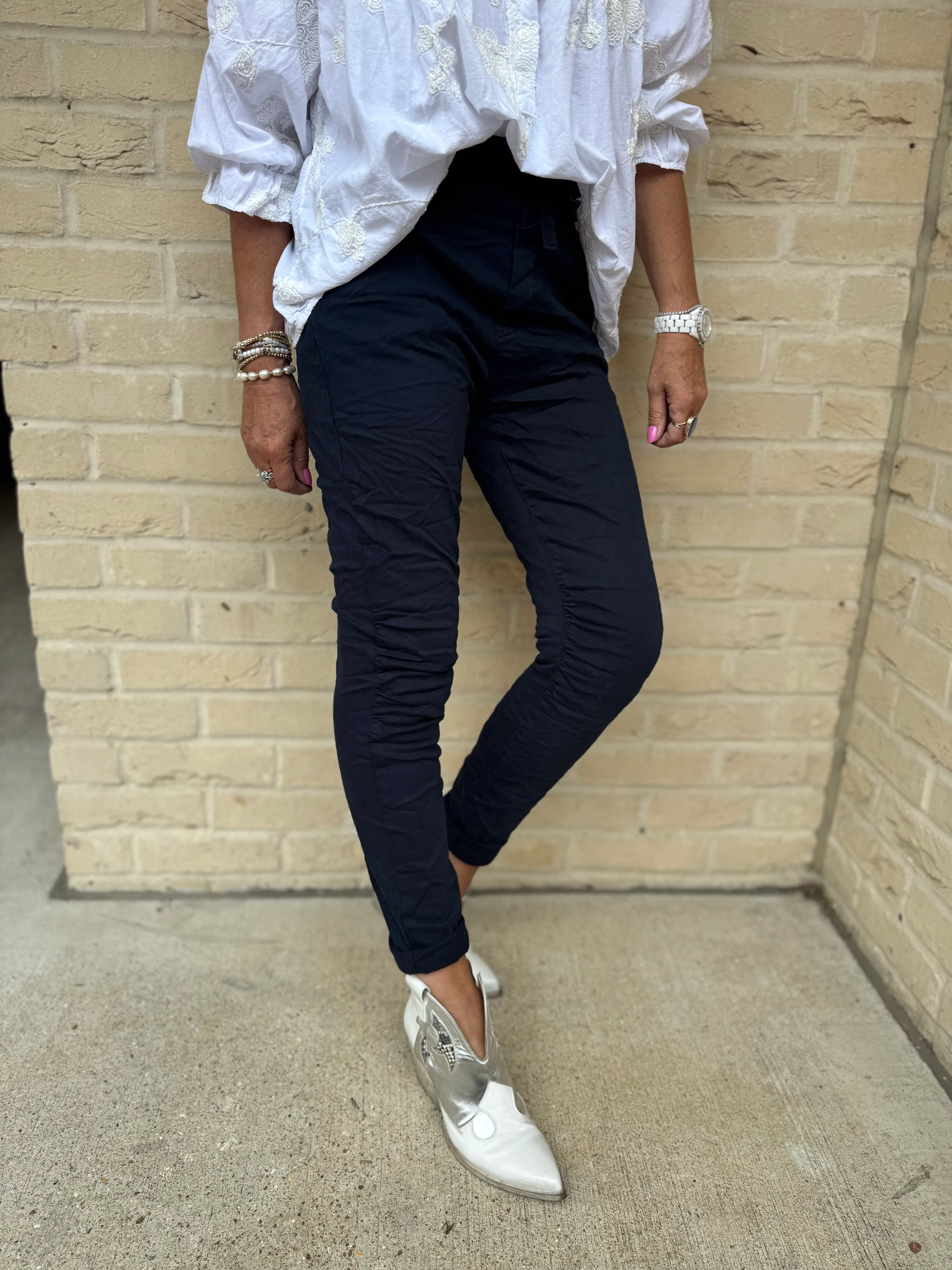 Jean Joggers in Ink - Image 5
