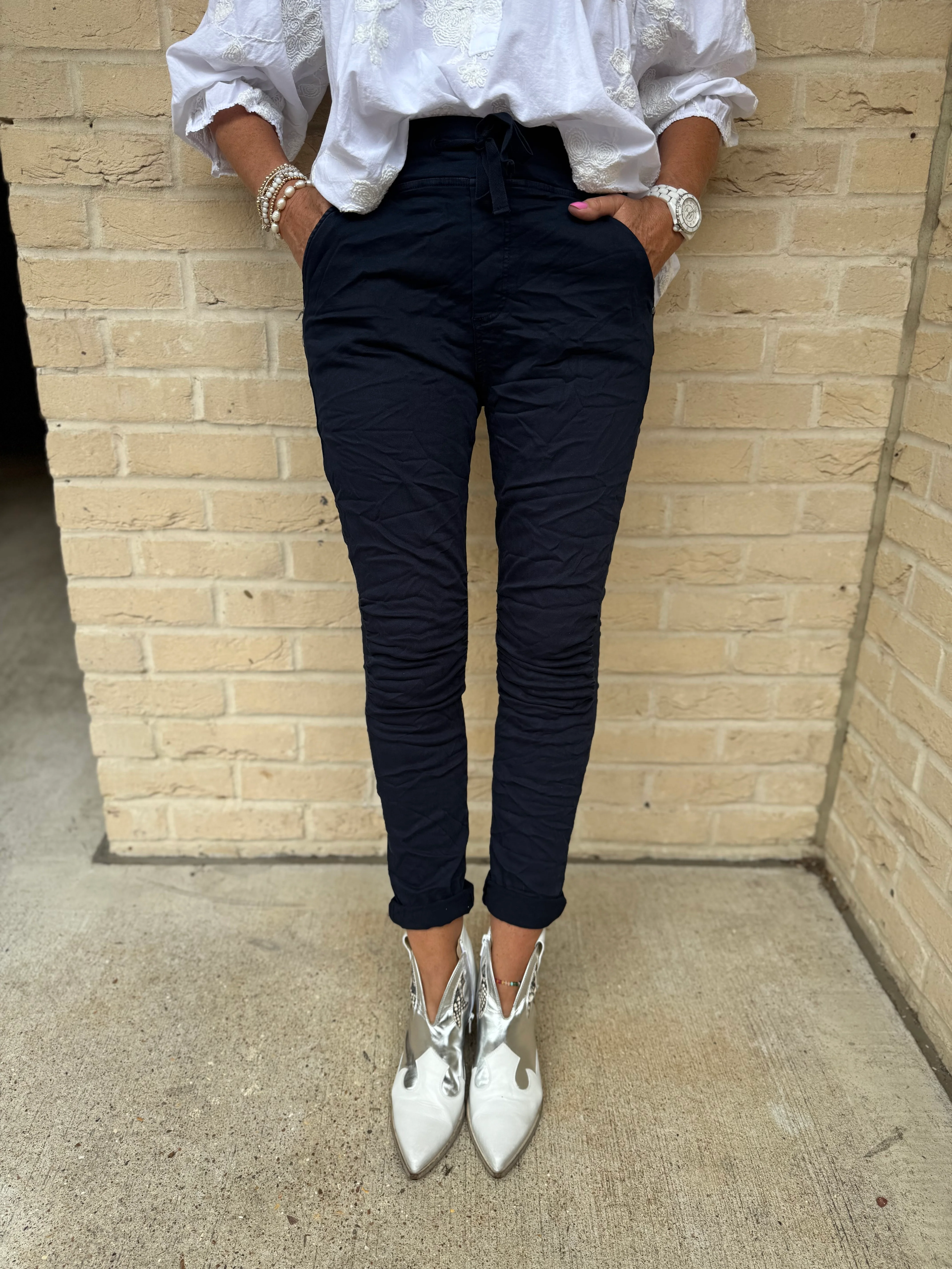 Jean Joggers in Ink - Image 8