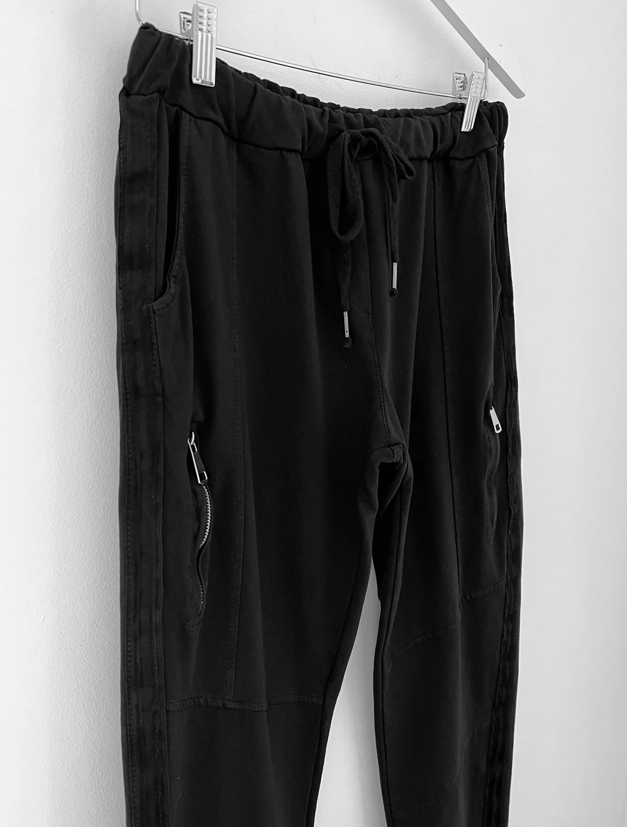 Jersey Stretch Joggers in Black - Image 7
