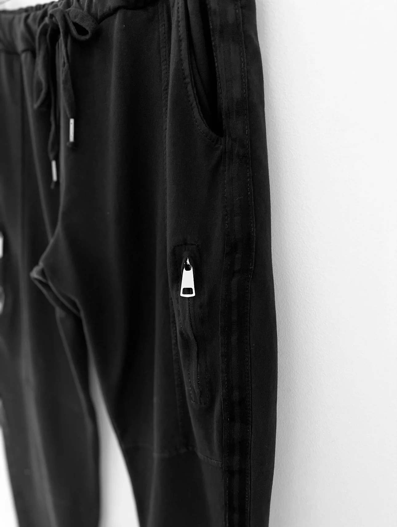 Jersey Stretch Joggers in Black - Image 8