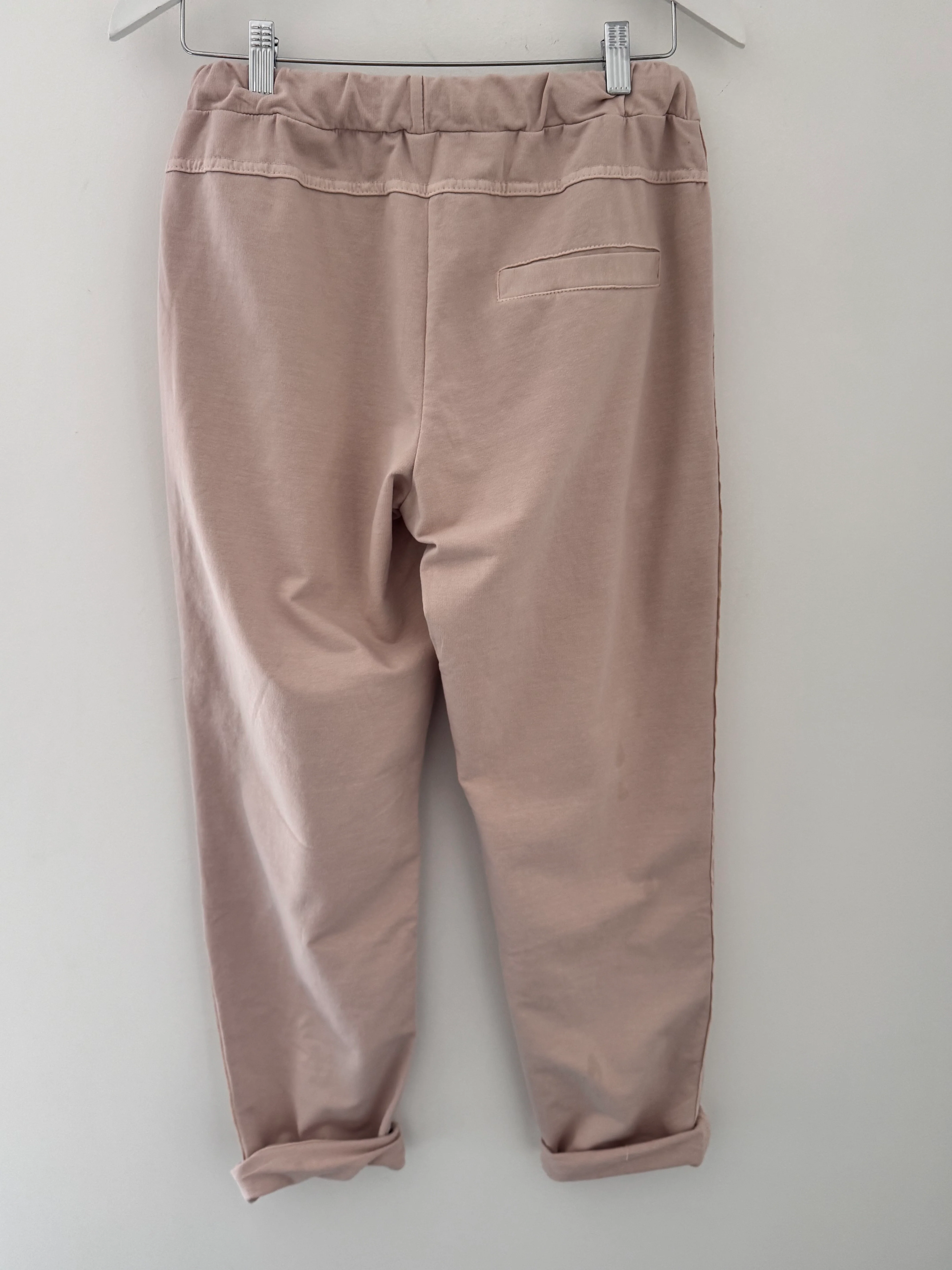 Jersey Stretch Joggers in Soft Pink - Image 9