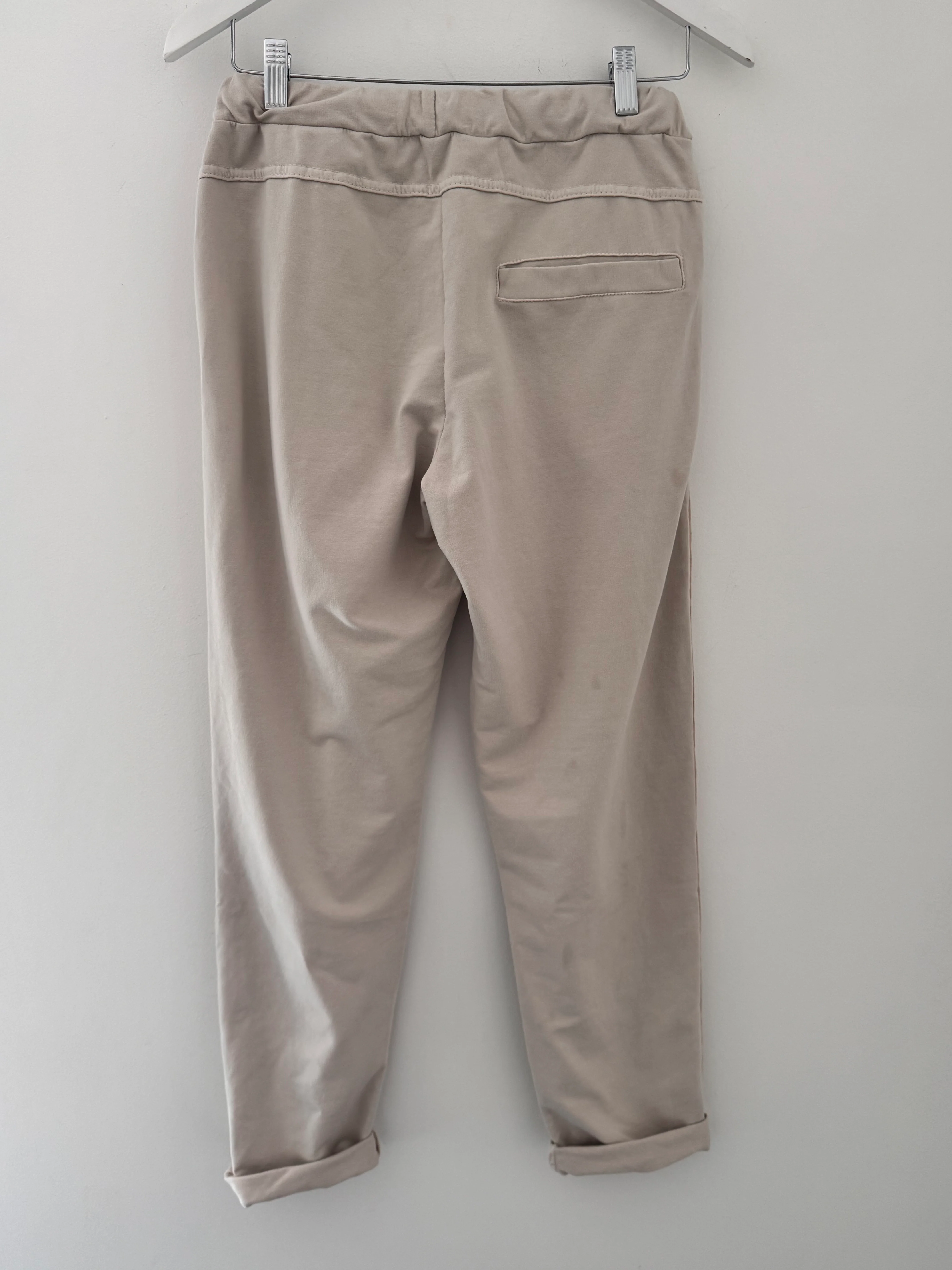Jersey Stretch Joggers in Stone - Image 10