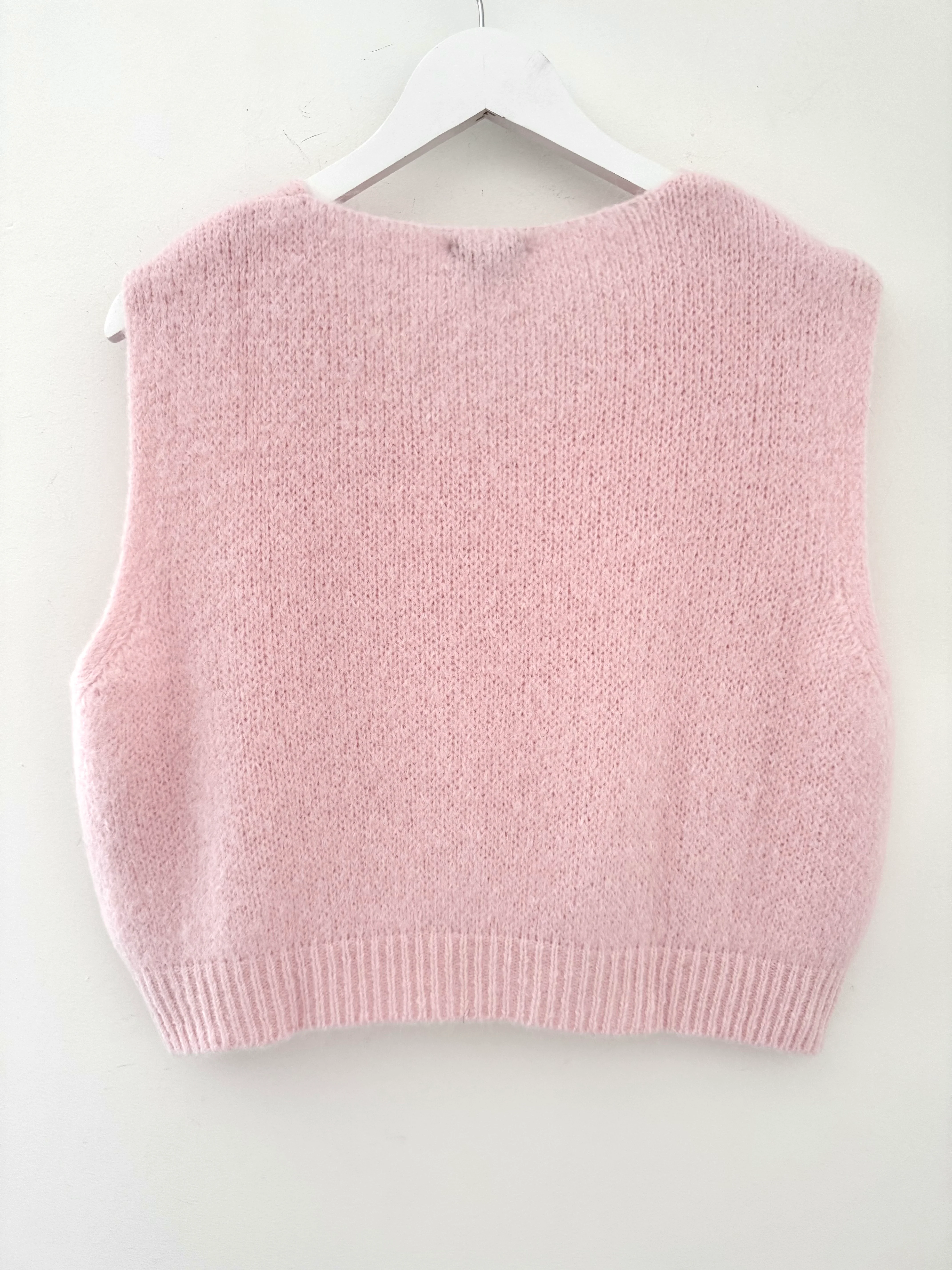 Kid Mohair Tank in Baby Pink - Image 7