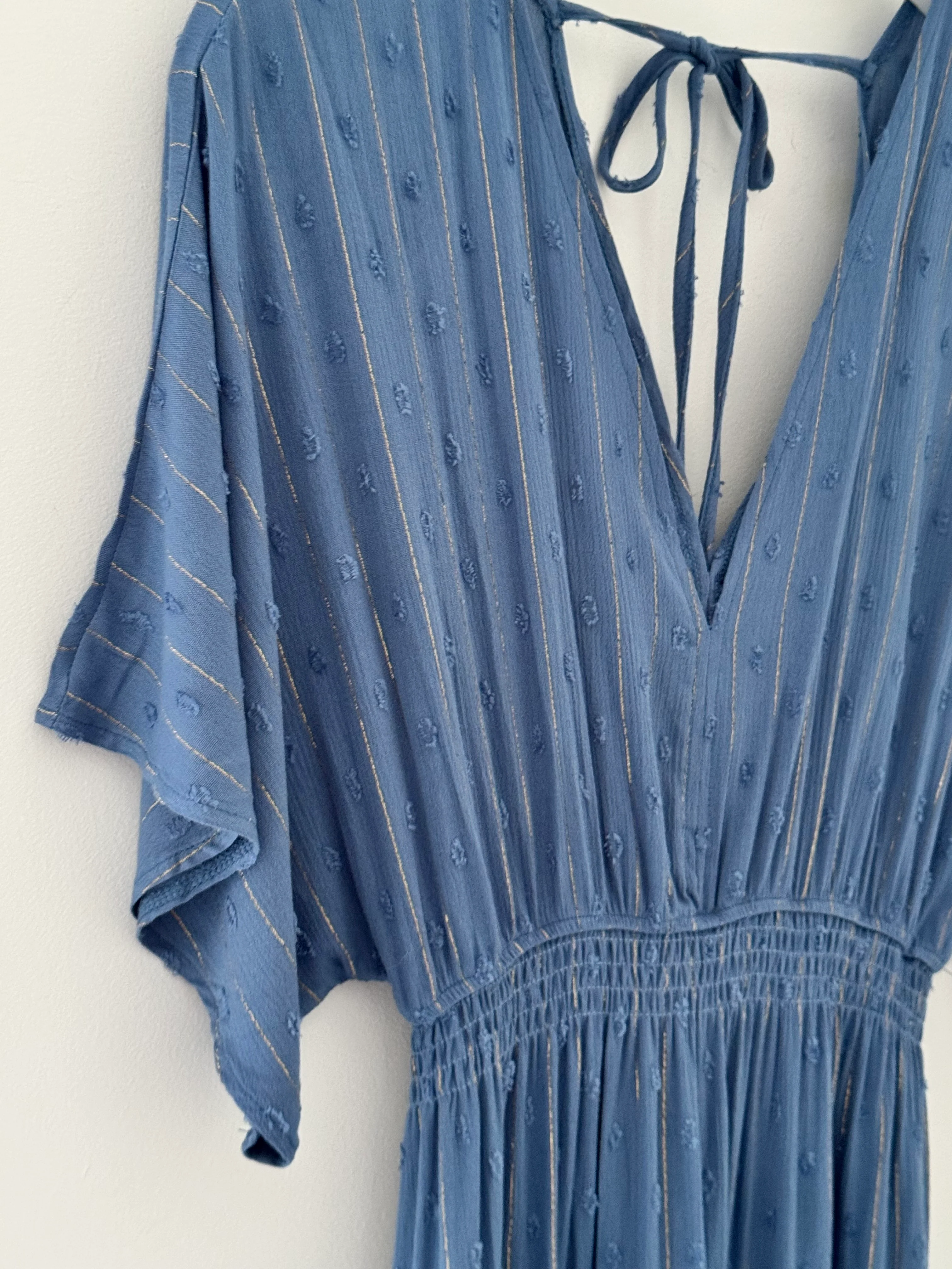 Kimono Midi Dress in Blue - Image 7
