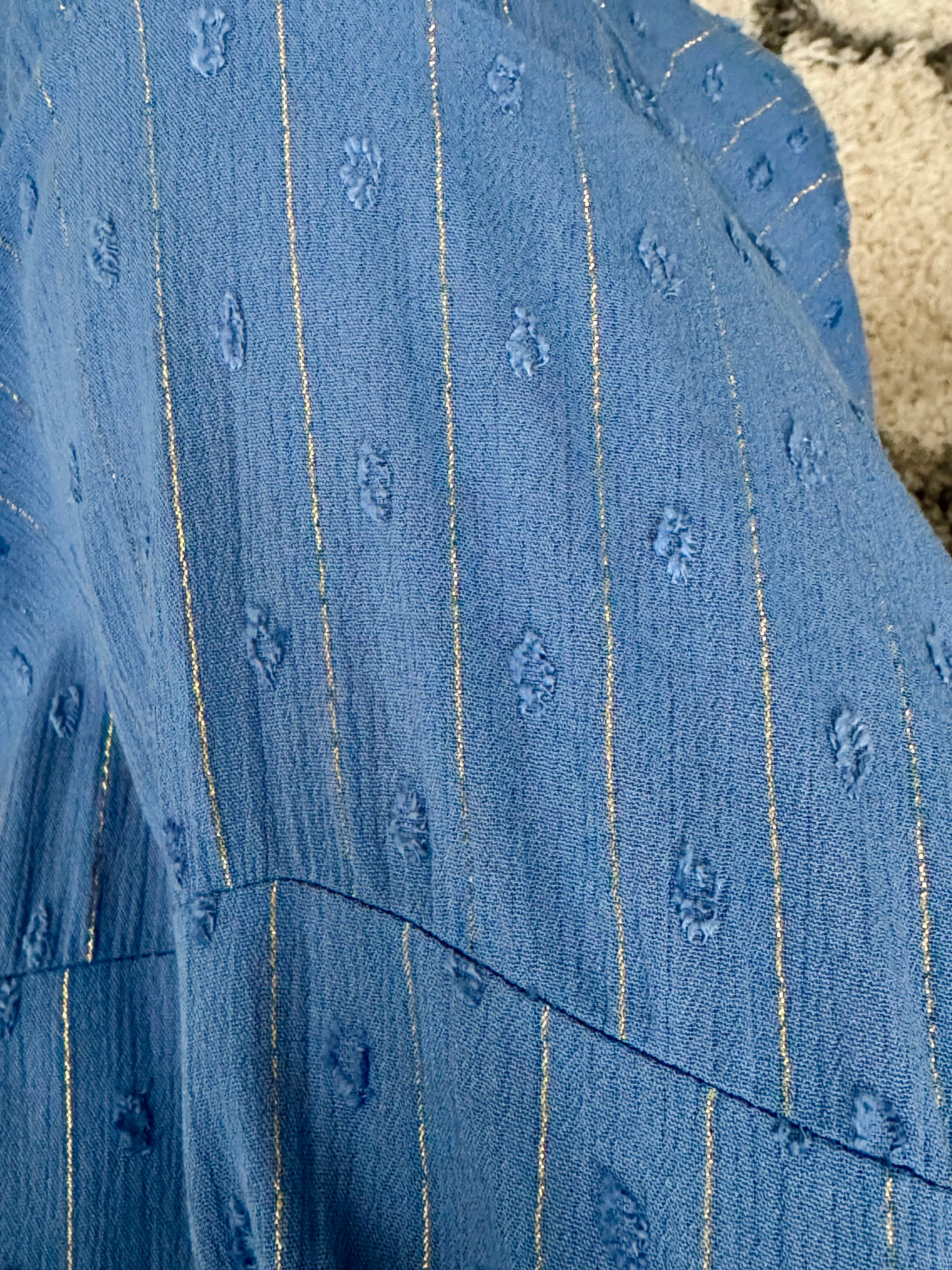 Kimono Midi Dress in Blue - Image 9