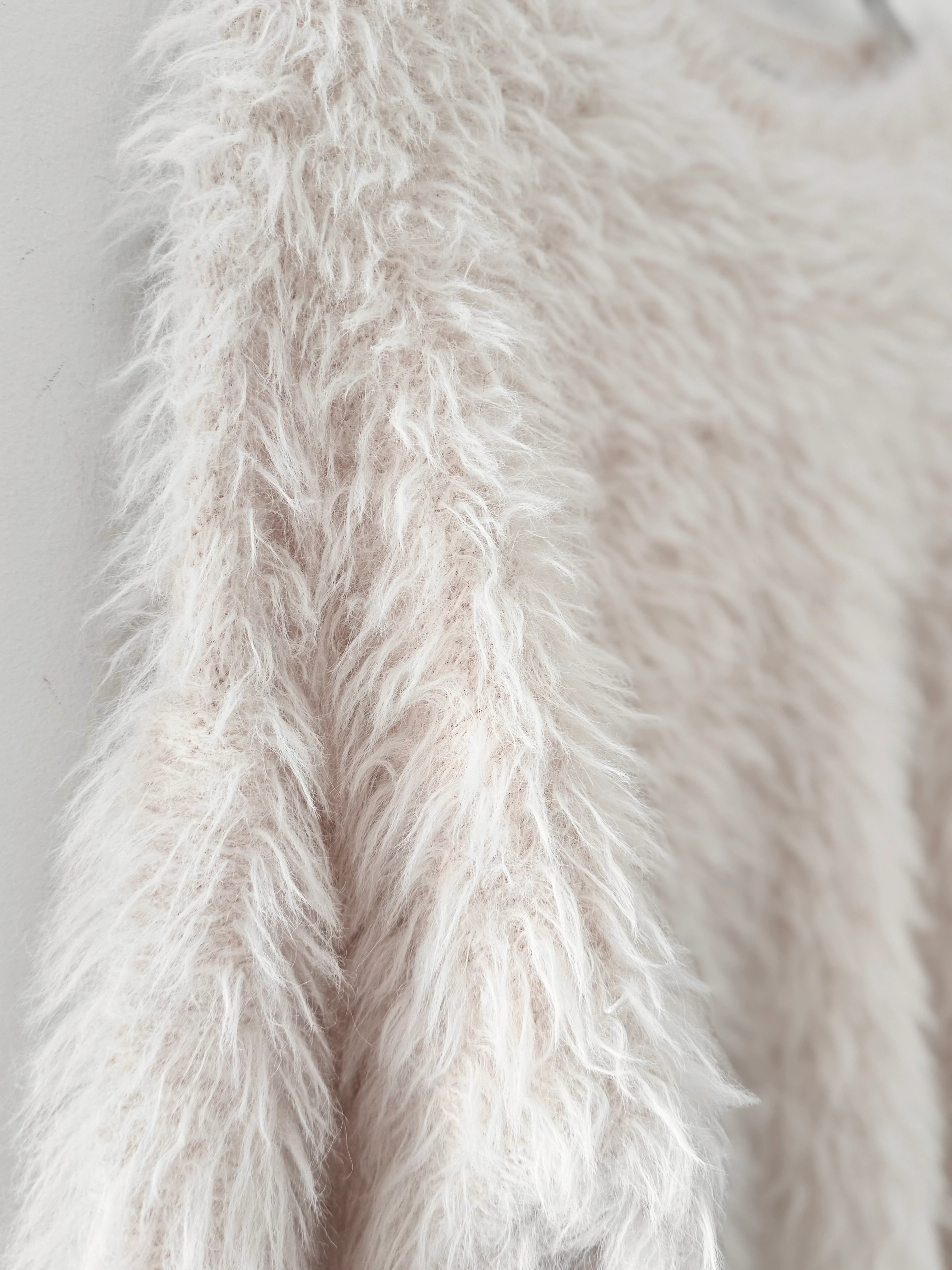 Light Furry Jumper in Vanilla - Image 8