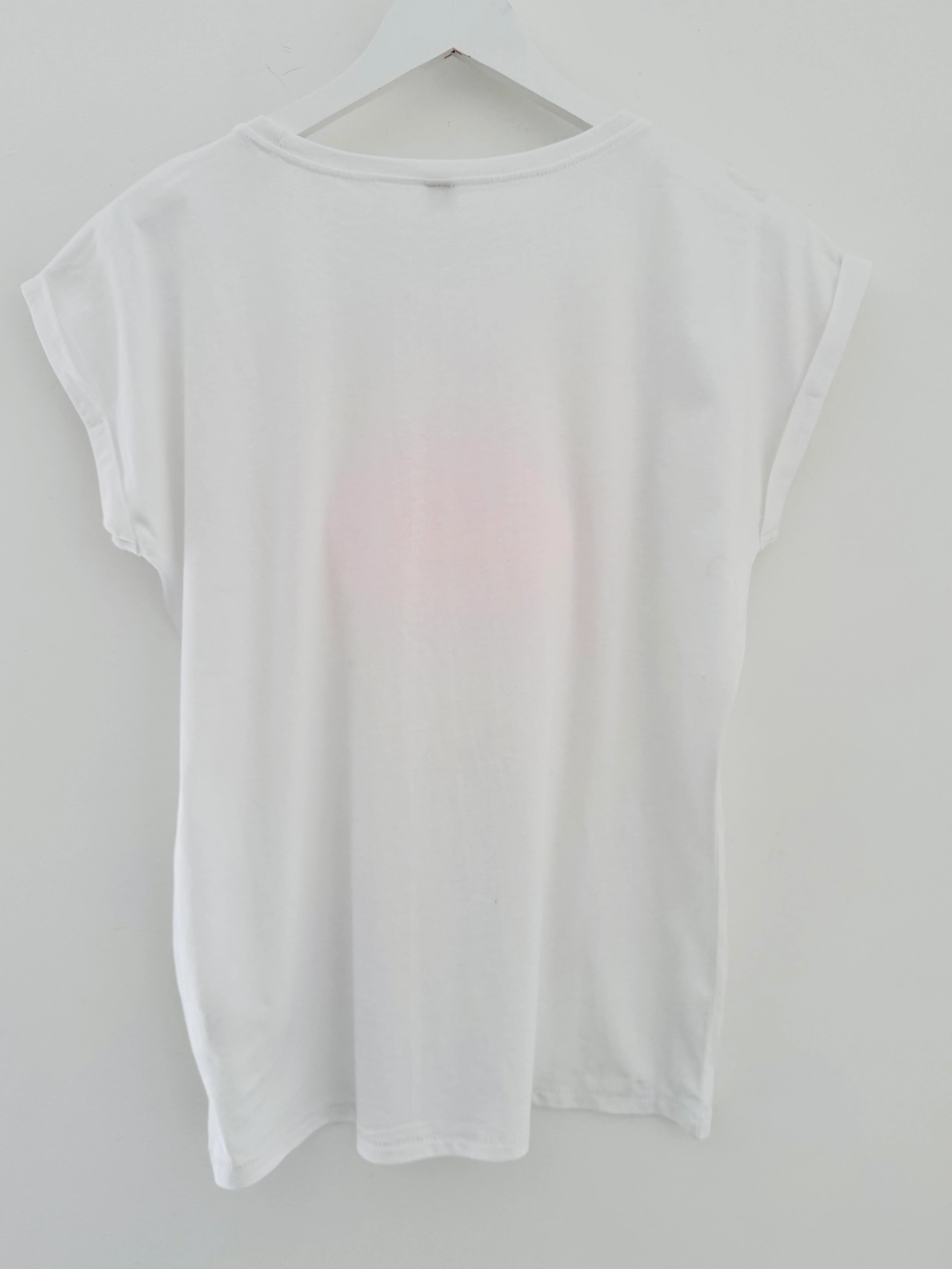 Lips Tee in White & Neon - Image 9
