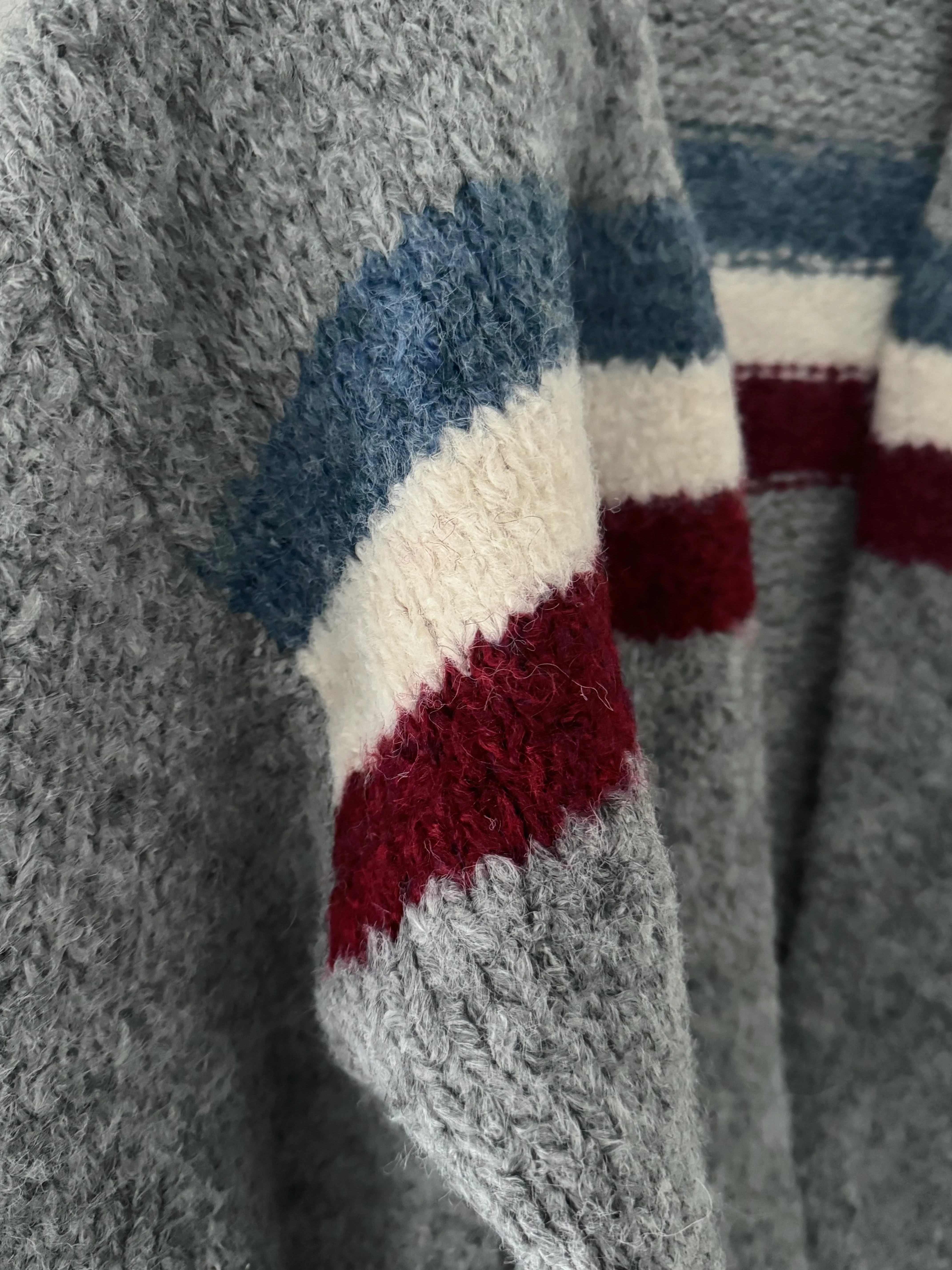 Soft Cardi with Stripes in Grey - Image 10