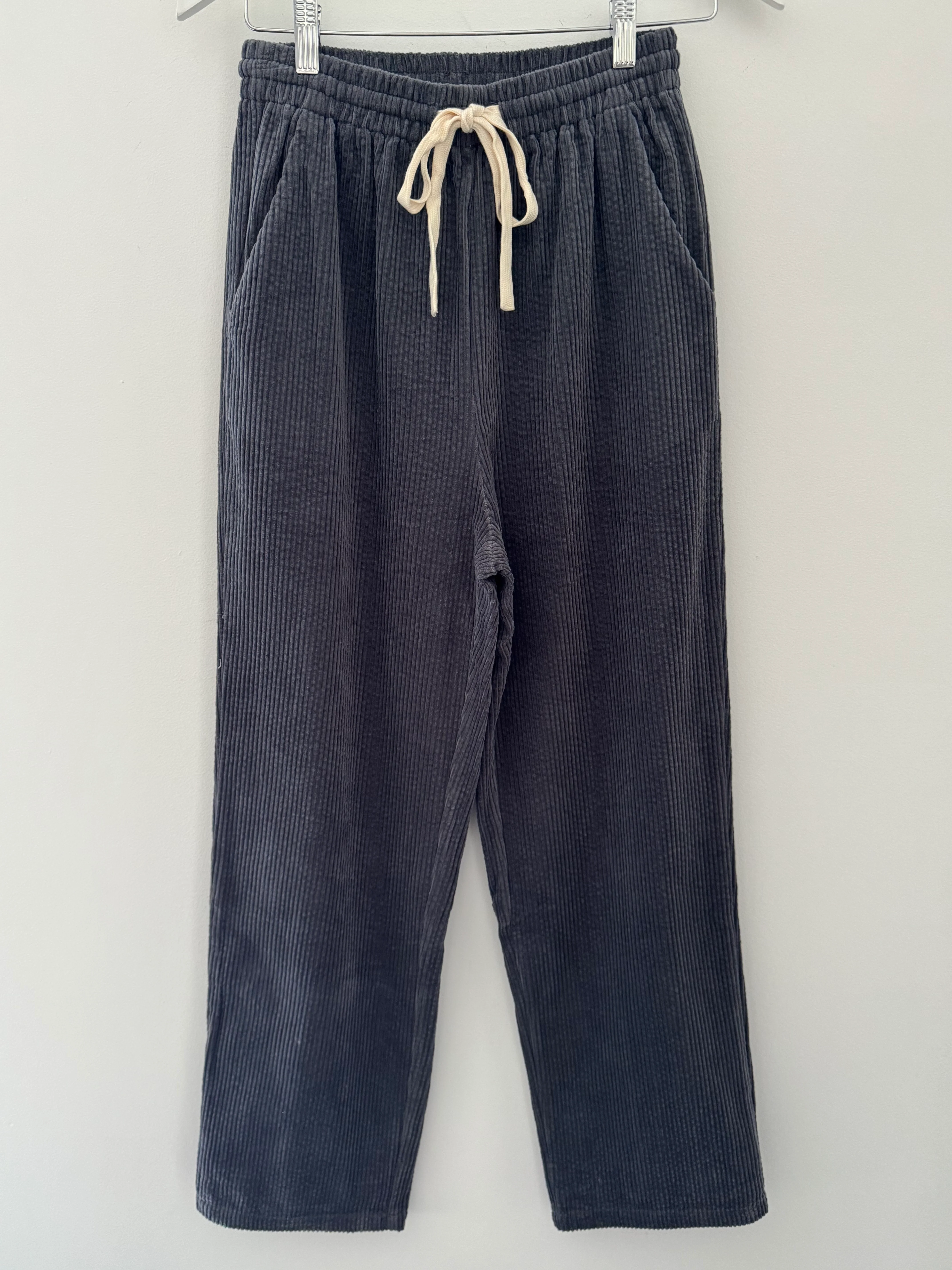 Luxe Cord Joggers in Deep Grey - Image 15