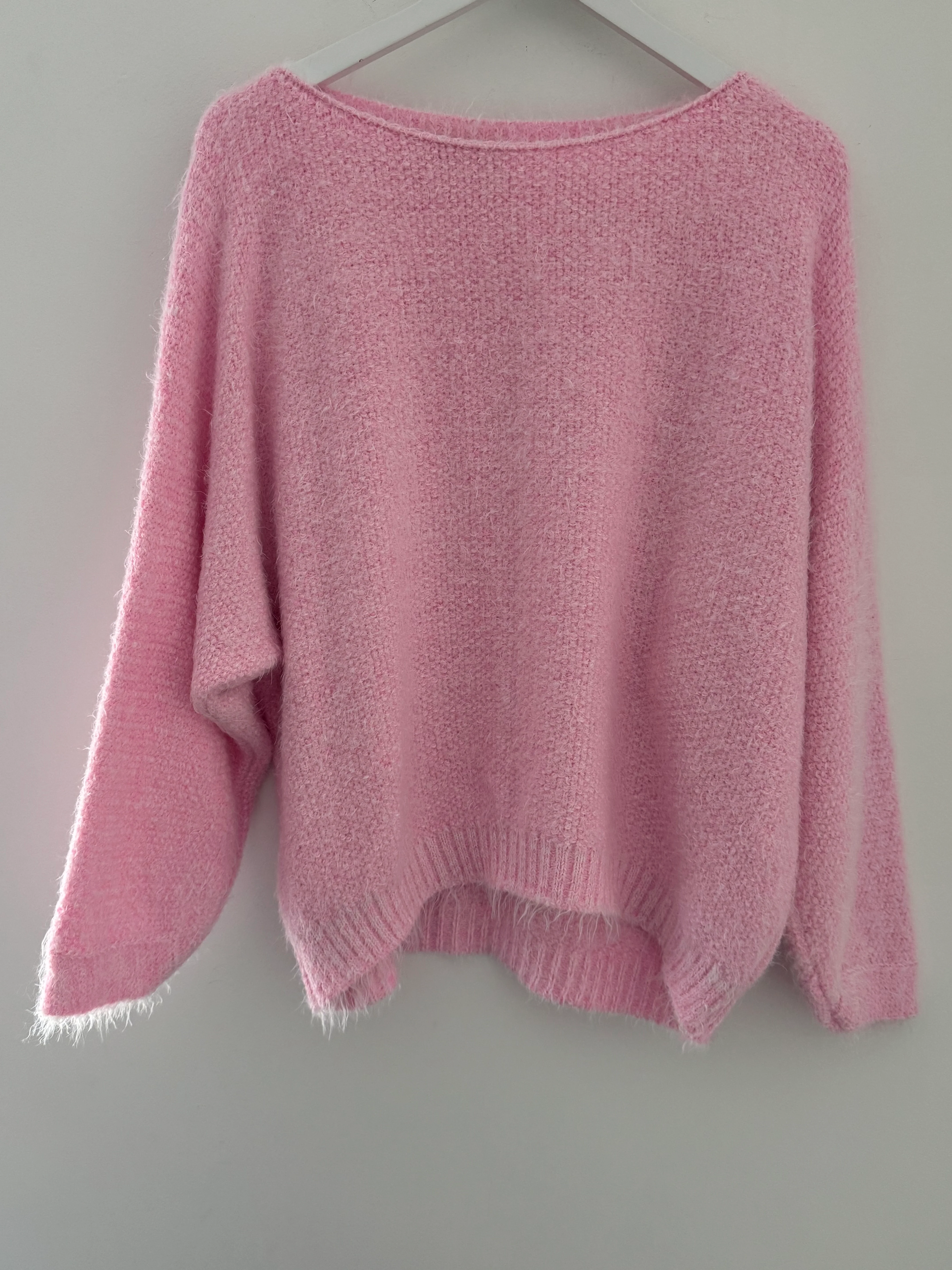 Luxe Fluffy Jumper in Baby Pink - Image 8