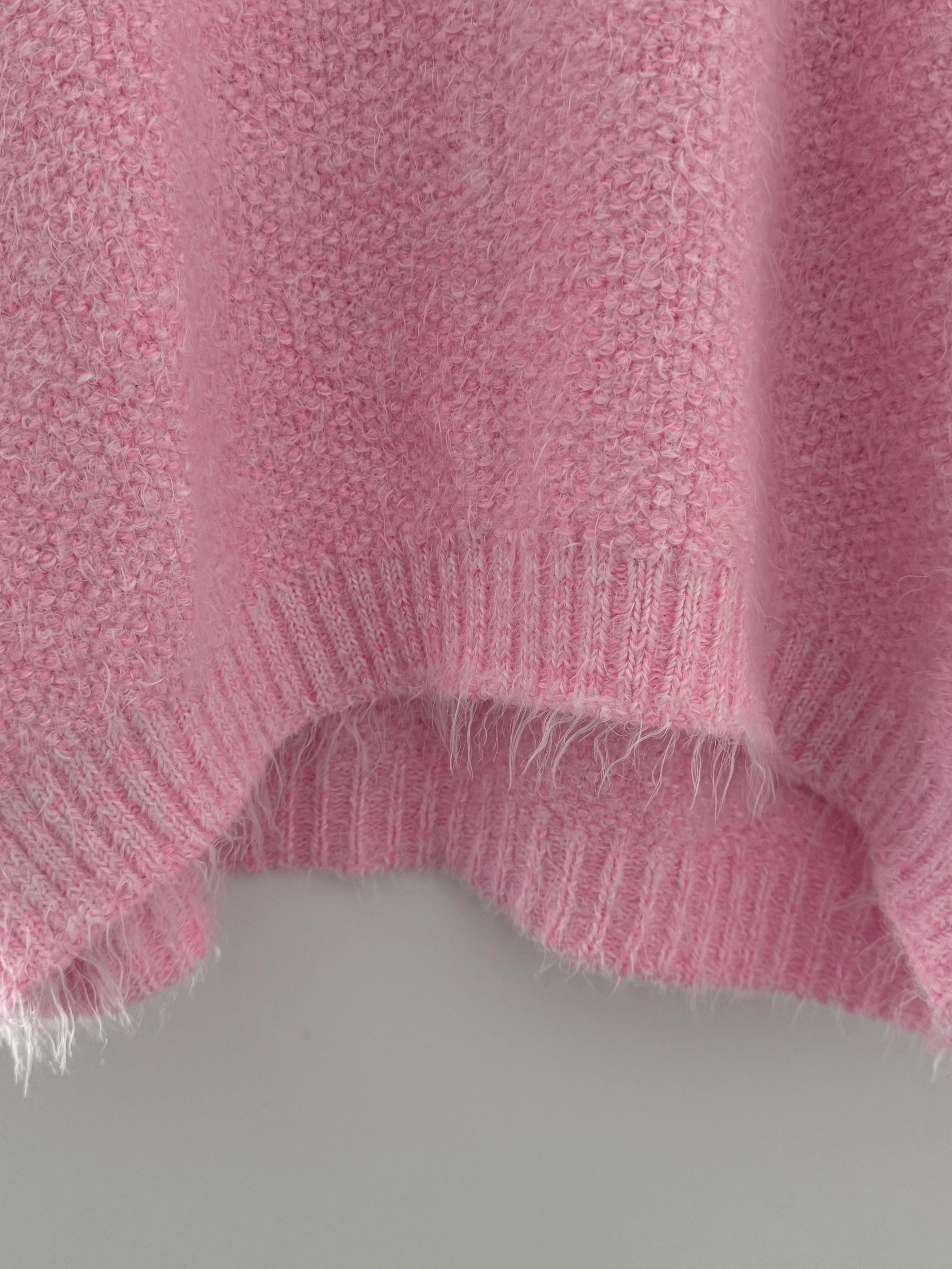 Luxe Fluffy Jumper in Baby Pink - Image 9