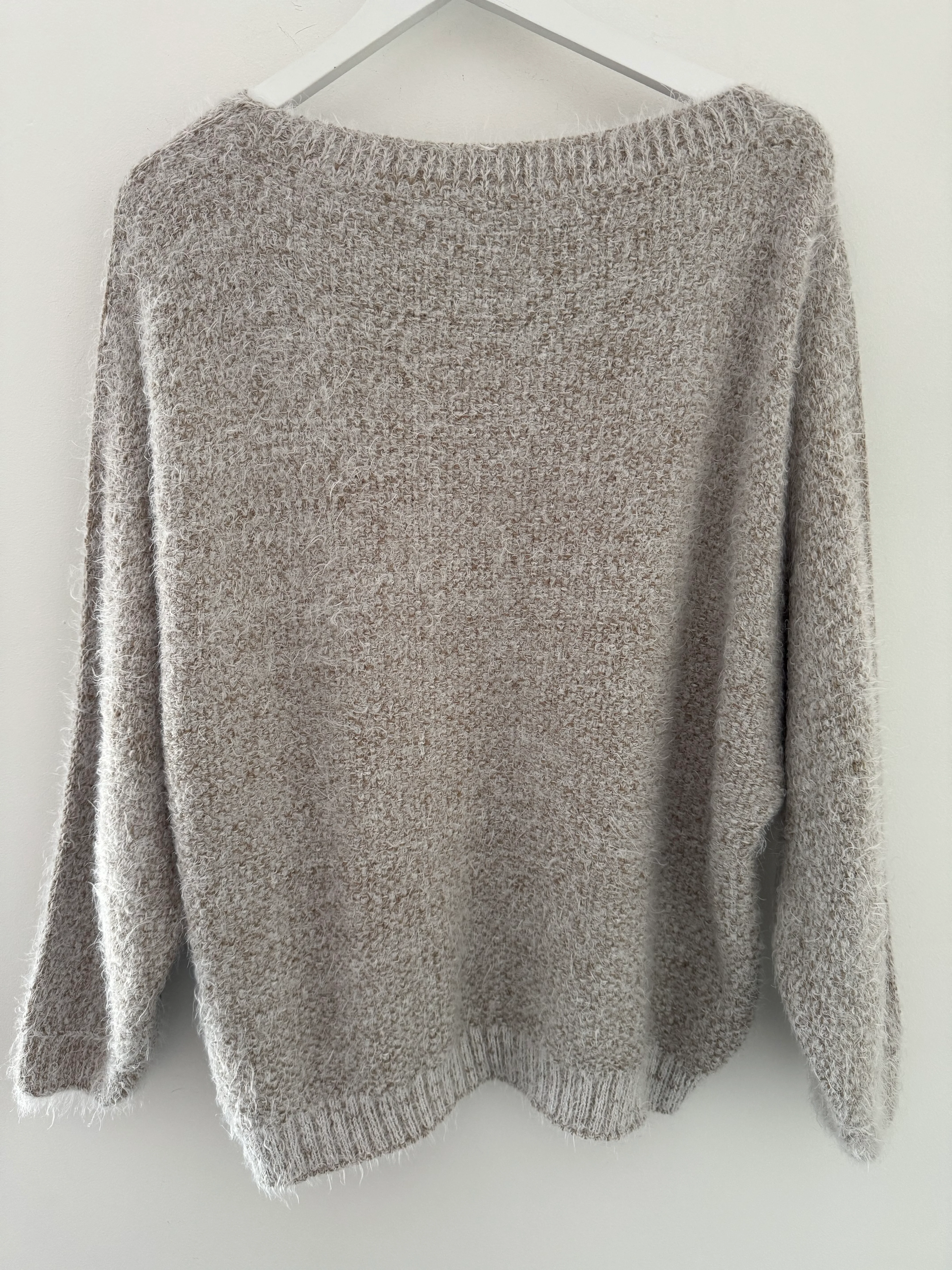 Luxe Fluffy Jumper in Light Mocha - Image 8