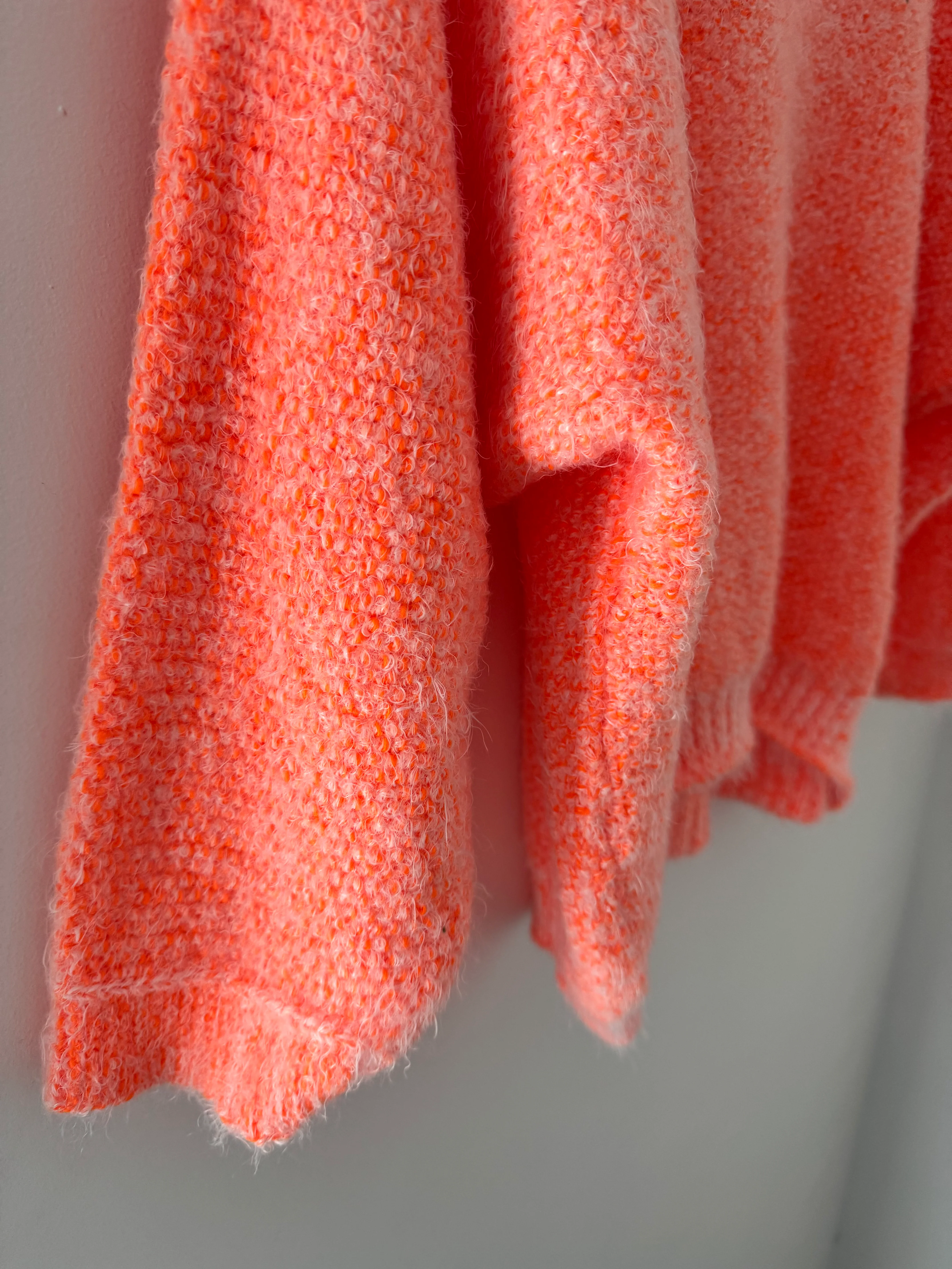 Luxe Fluffy Jumper in Orange Sherbert - Image 9