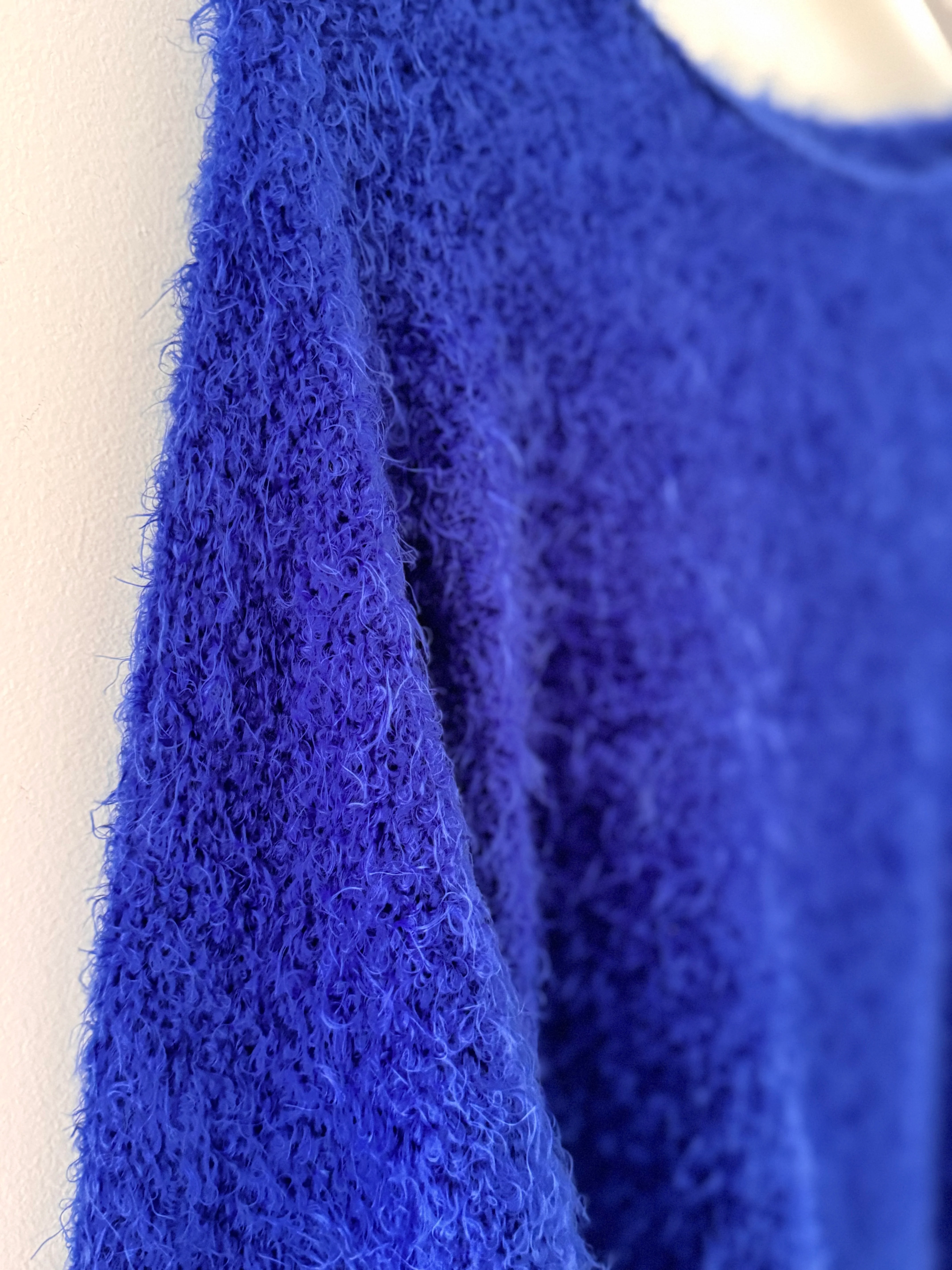 Luxe Fluffy Jumper in Royal Blue - Image 10
