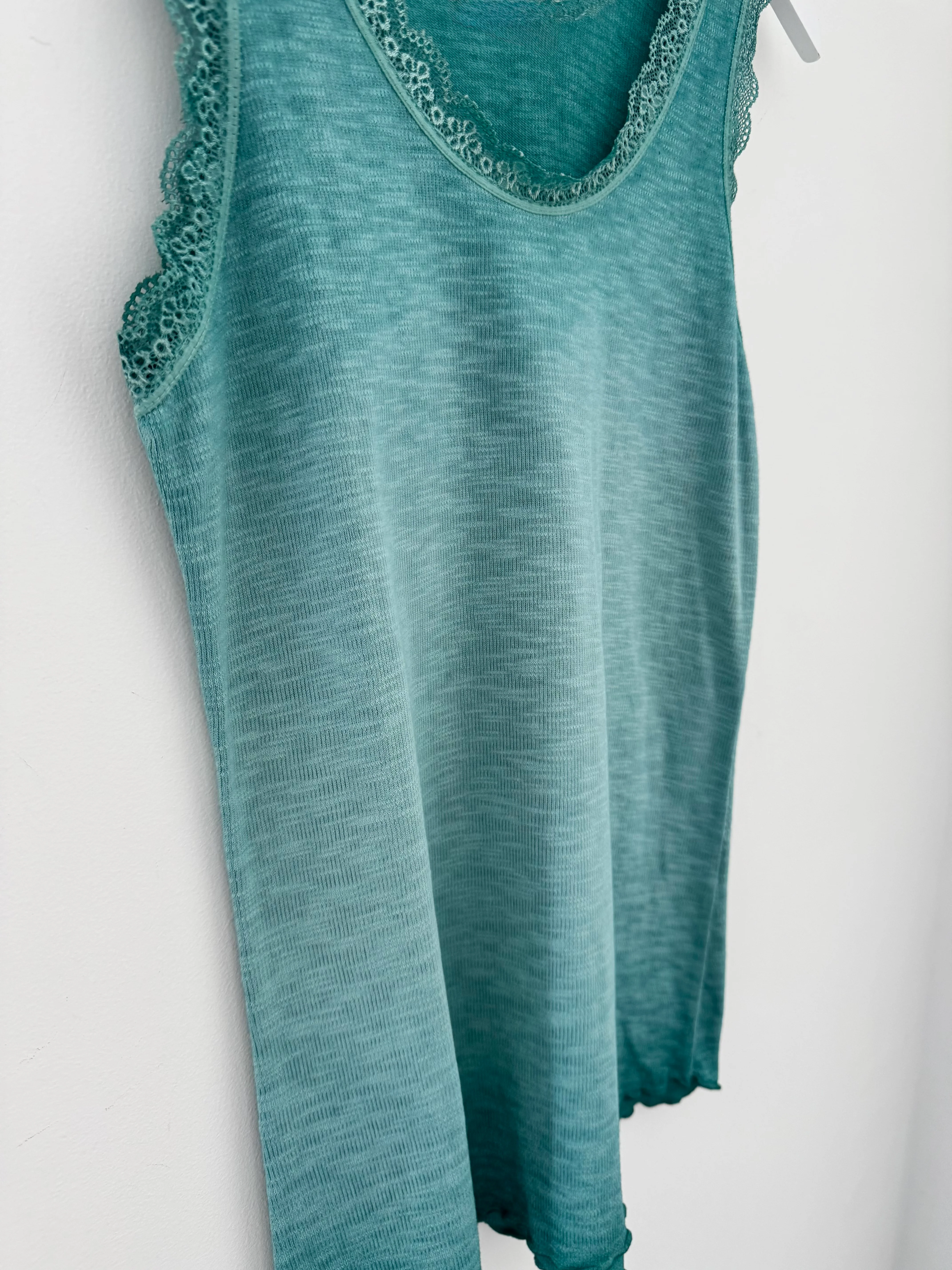 Luxe Ribbed Vest in Vintage Sea Green - Image 7