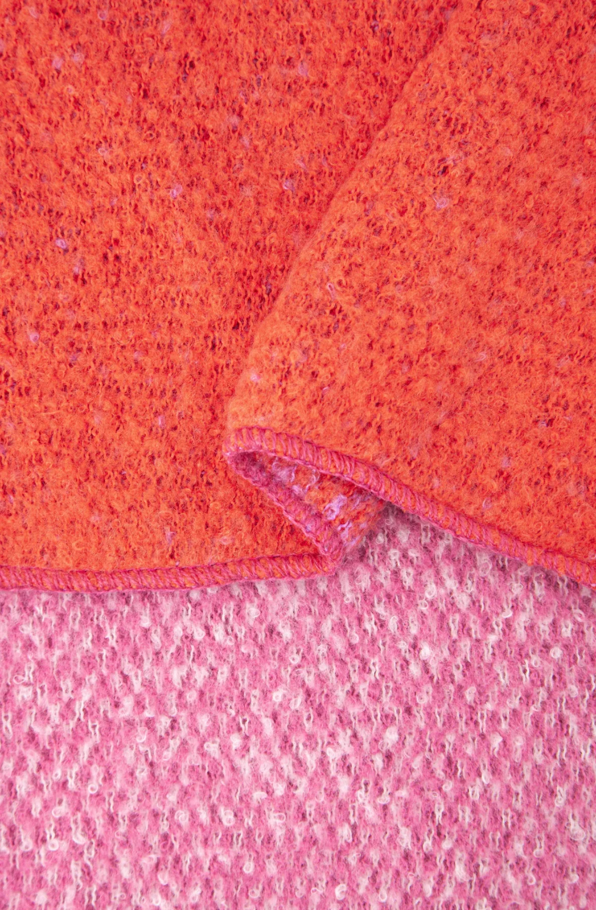 Ombré Cosy Scarf in Pink & Orange - Image 5