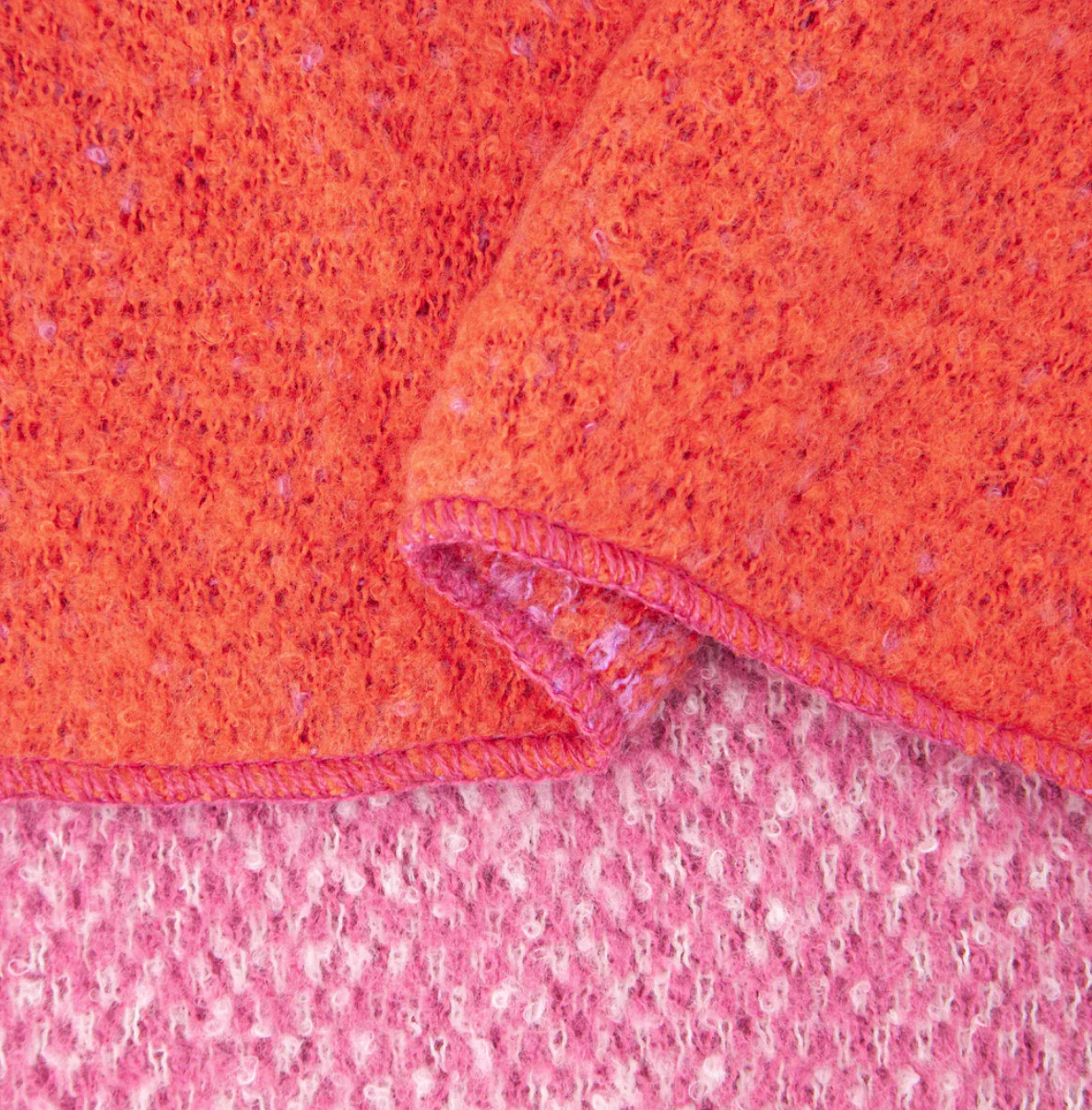 Ombré Cosy Scarf in Pink & Orange - Image 8