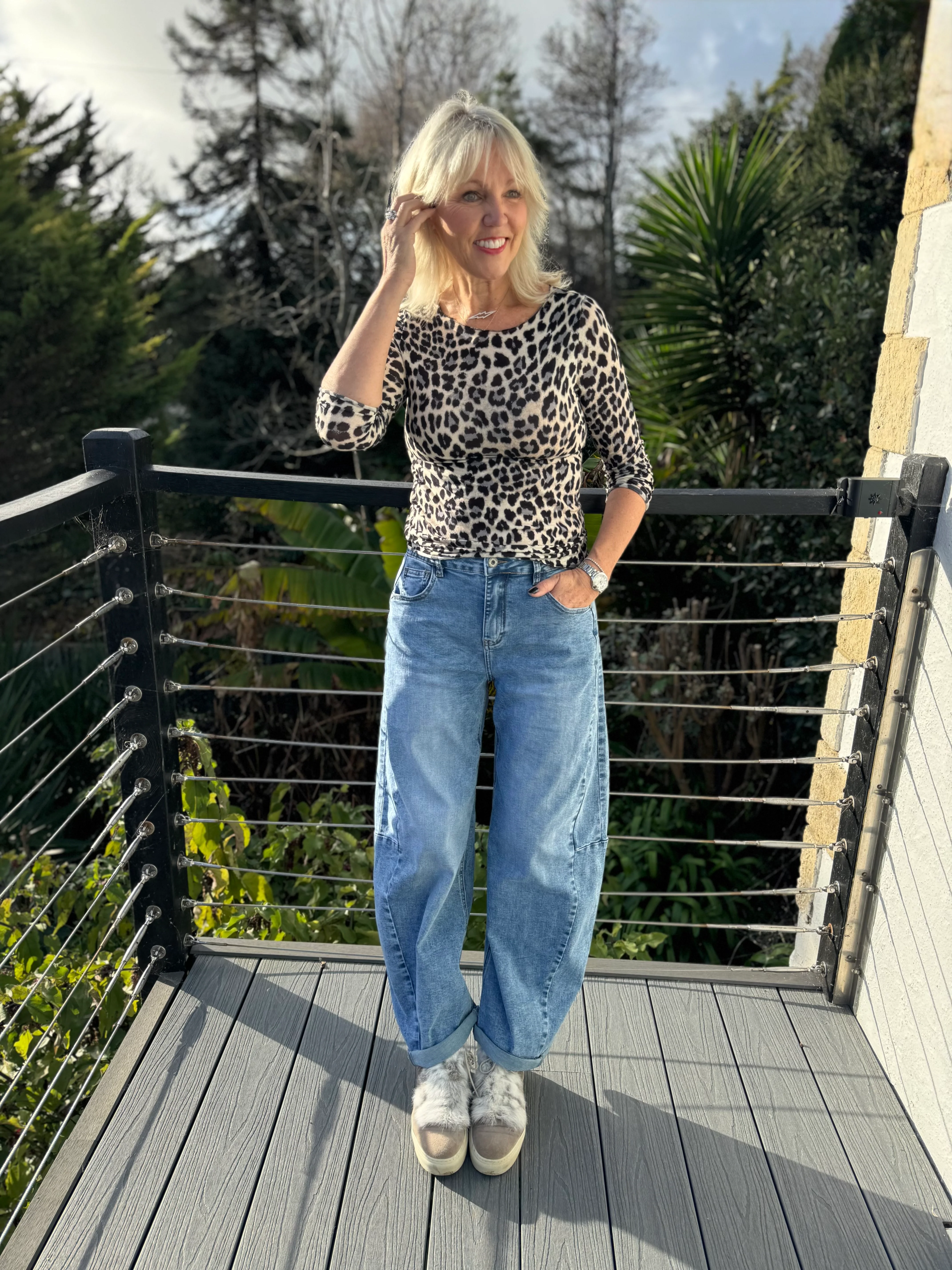 Premium Barrel Stretchy Jeans