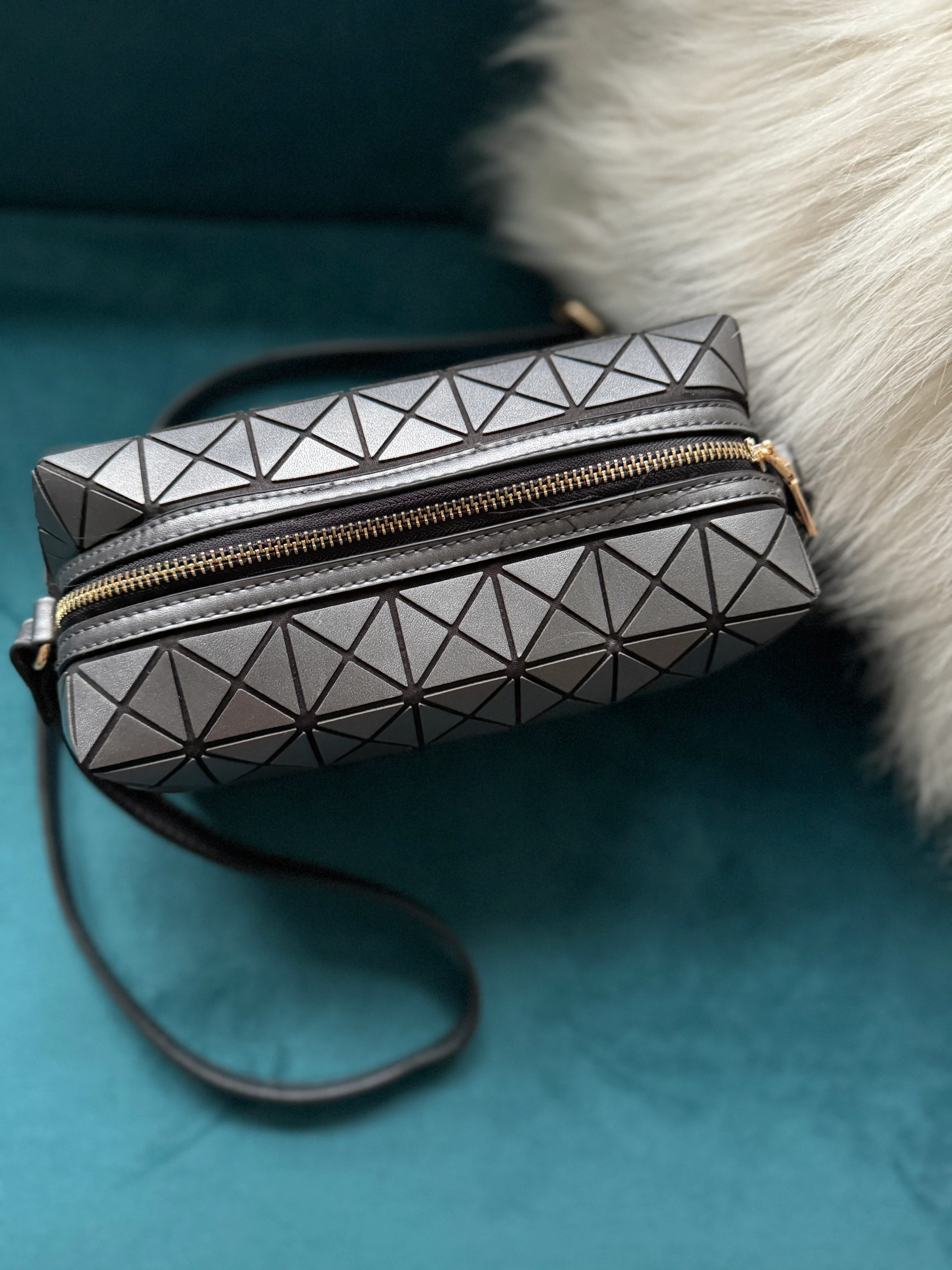 Prism Crossbody Bag in Pewter - Image 6