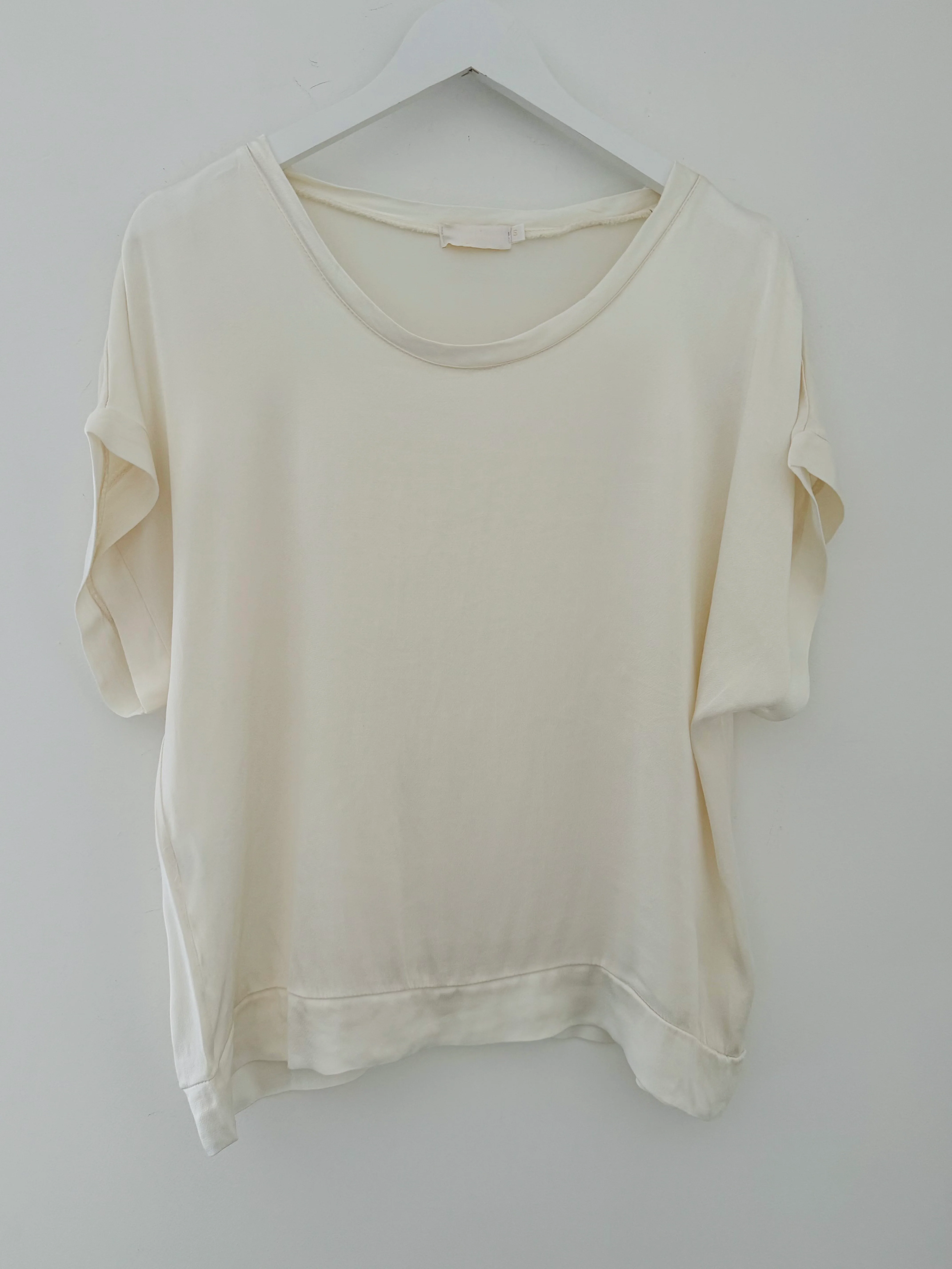 Satin Top in Ivory - Image 7