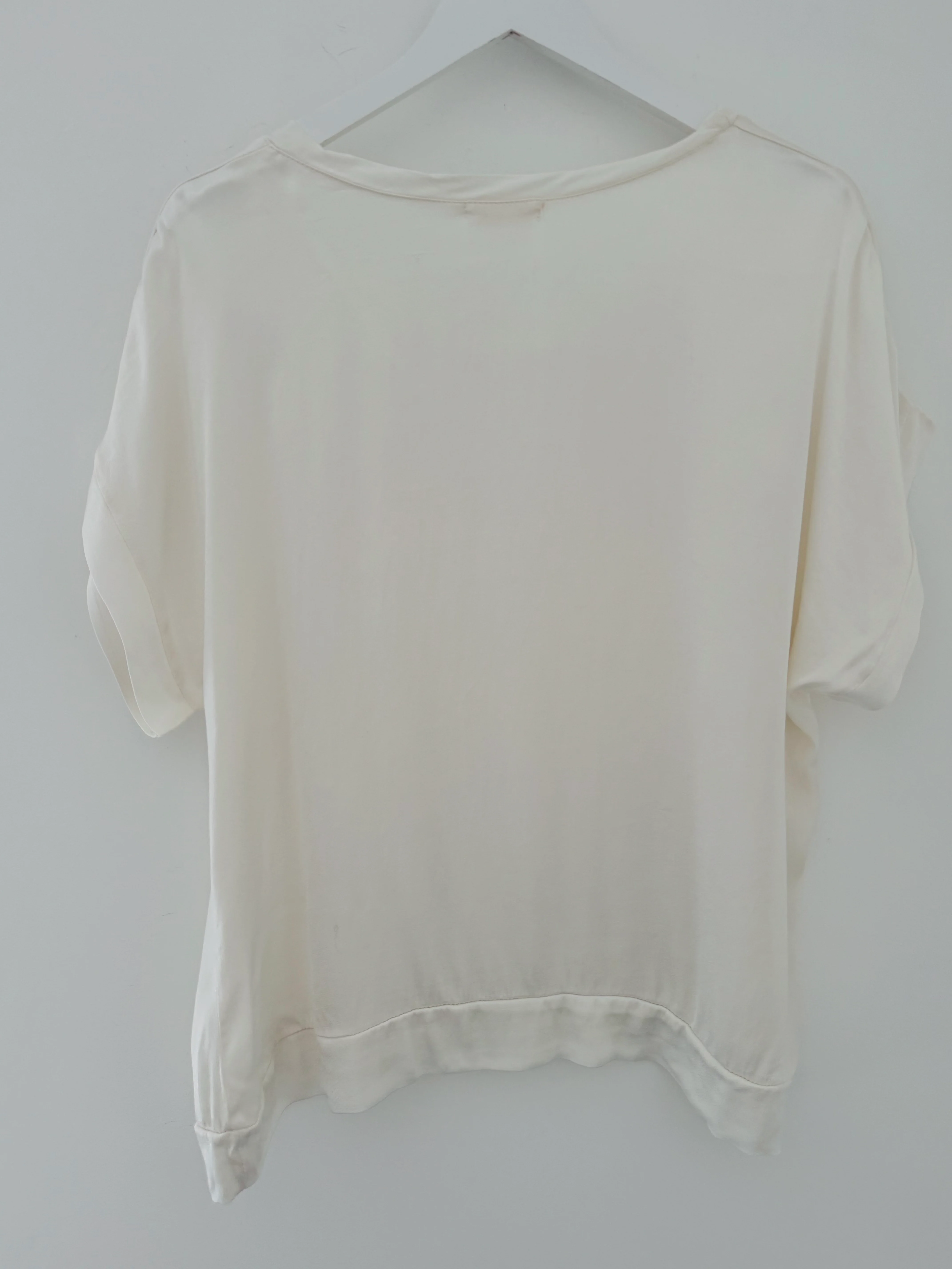 Satin Top in Ivory - Image 9