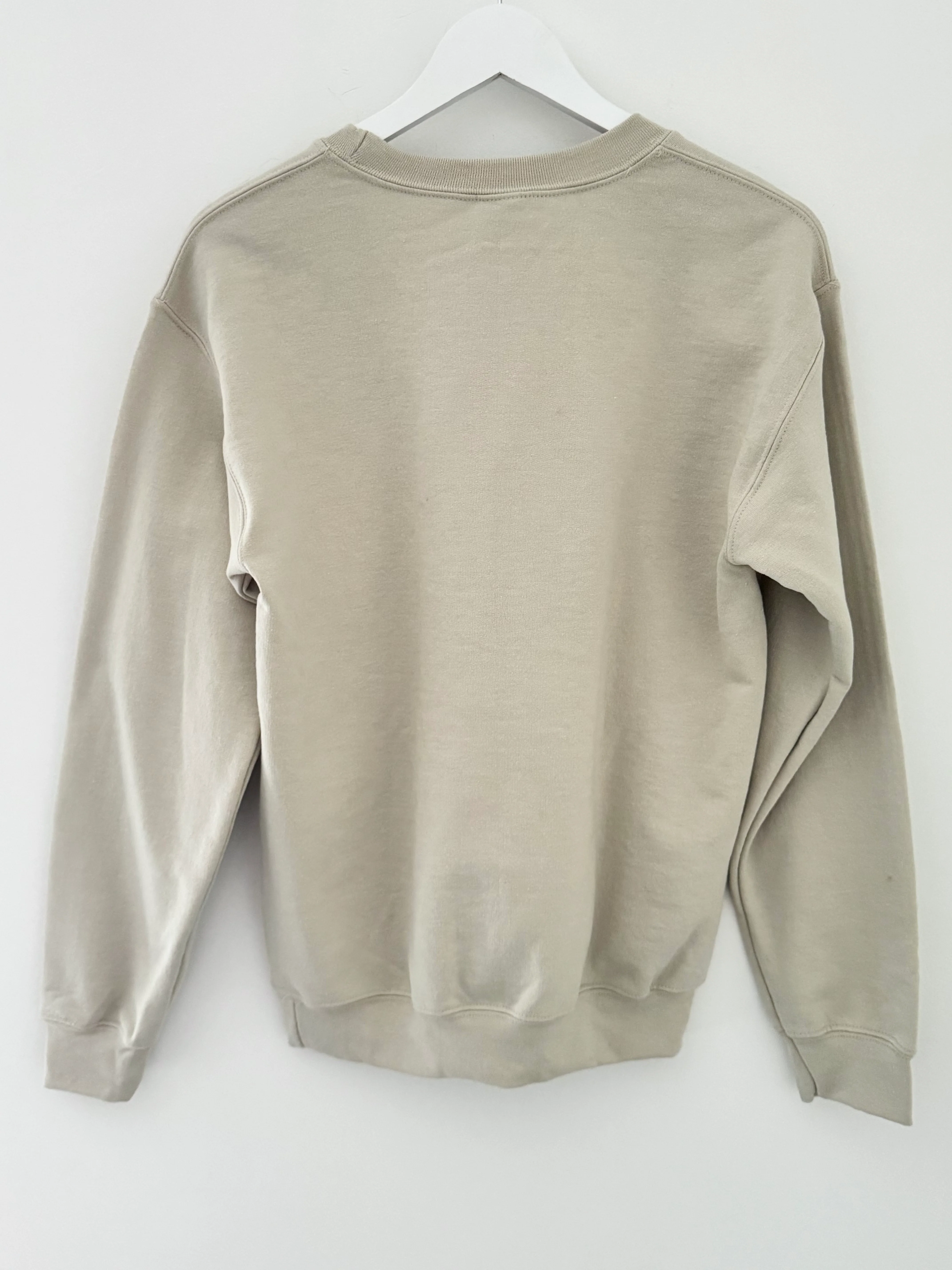 Smiley Sweatshirt in Stone - Image 9