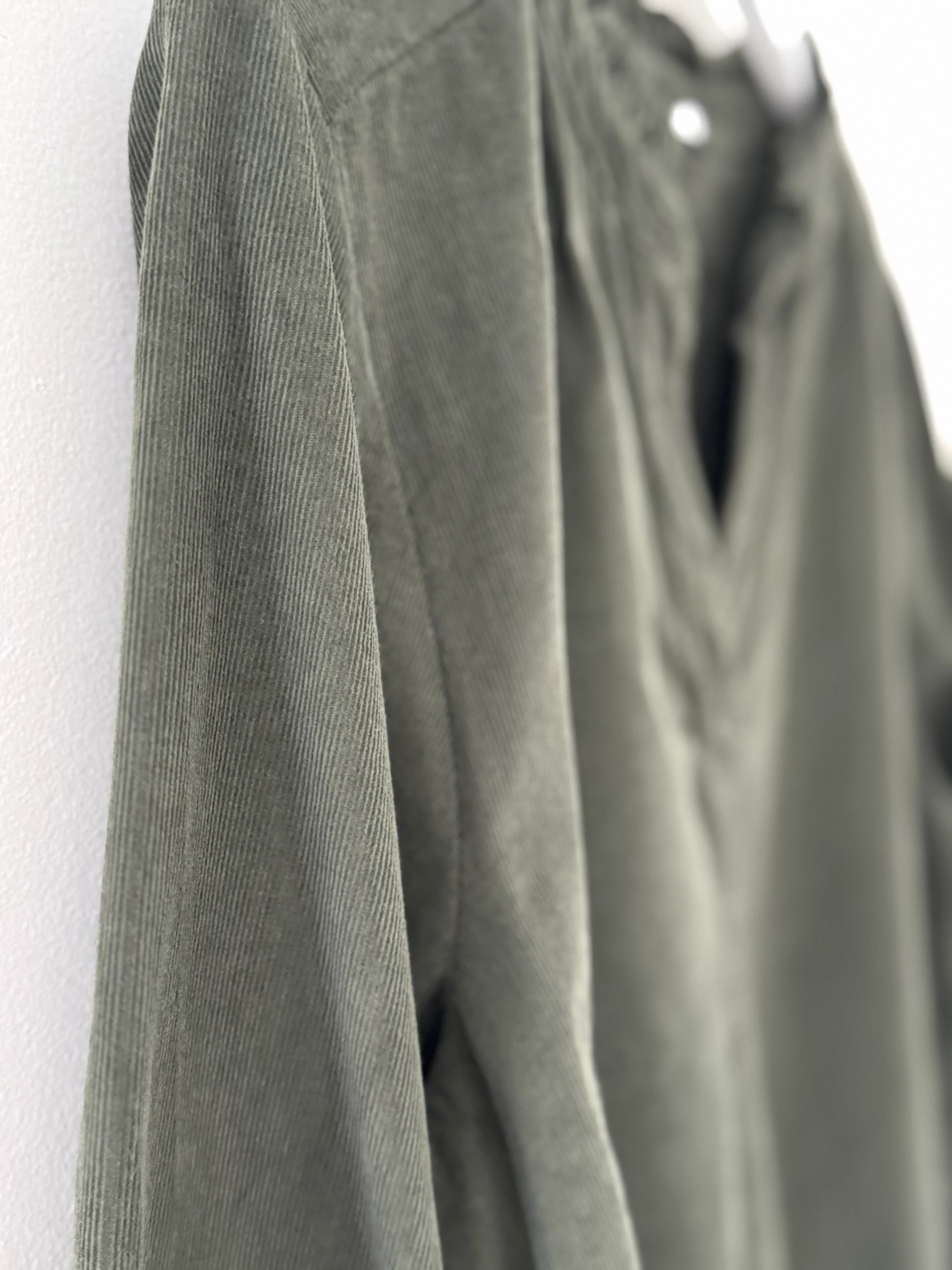 Soft Fine Cord Shirt in Khaki - Image 7