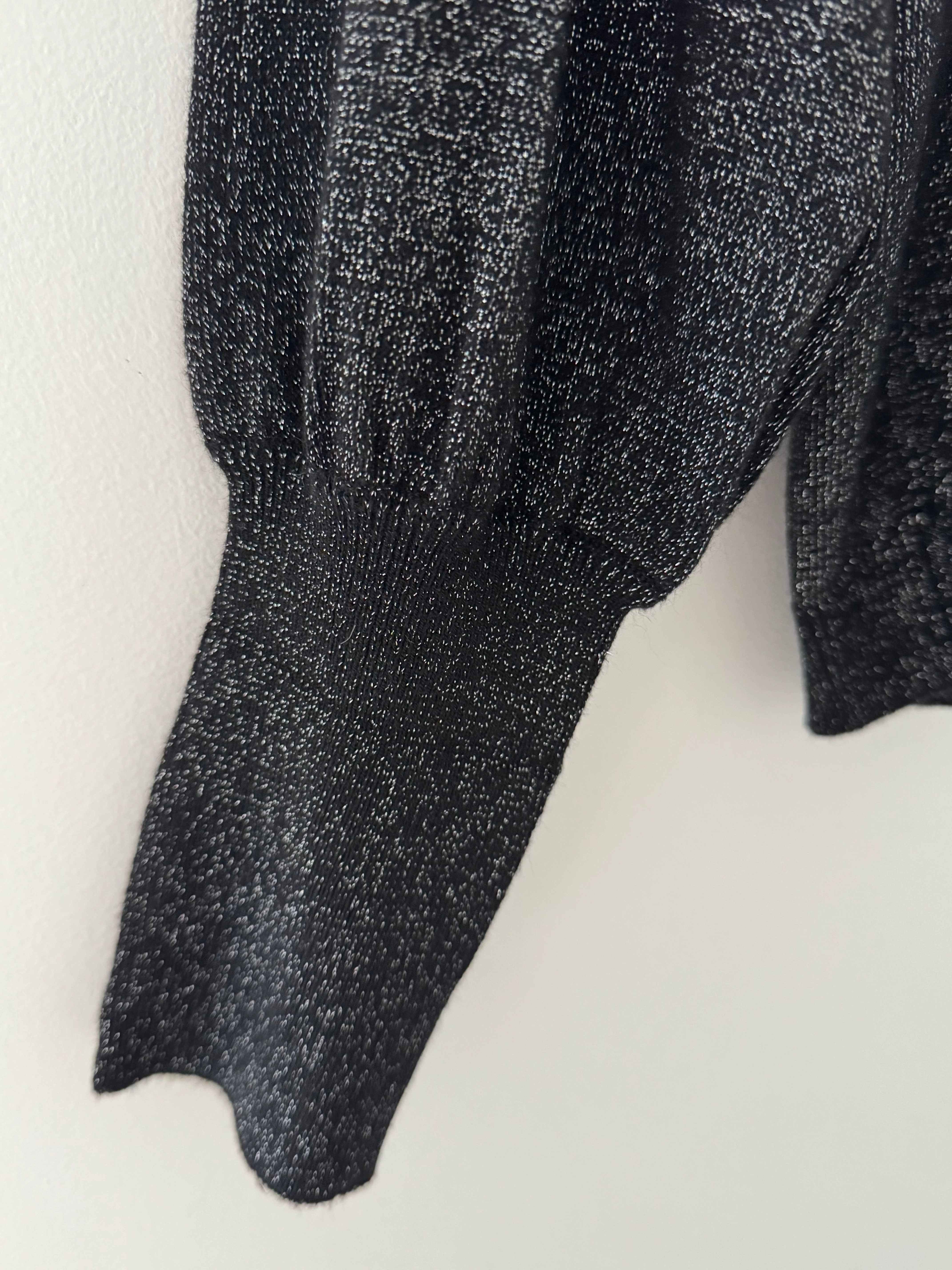 Soft Shimmer Jumper in Black - Image 10
