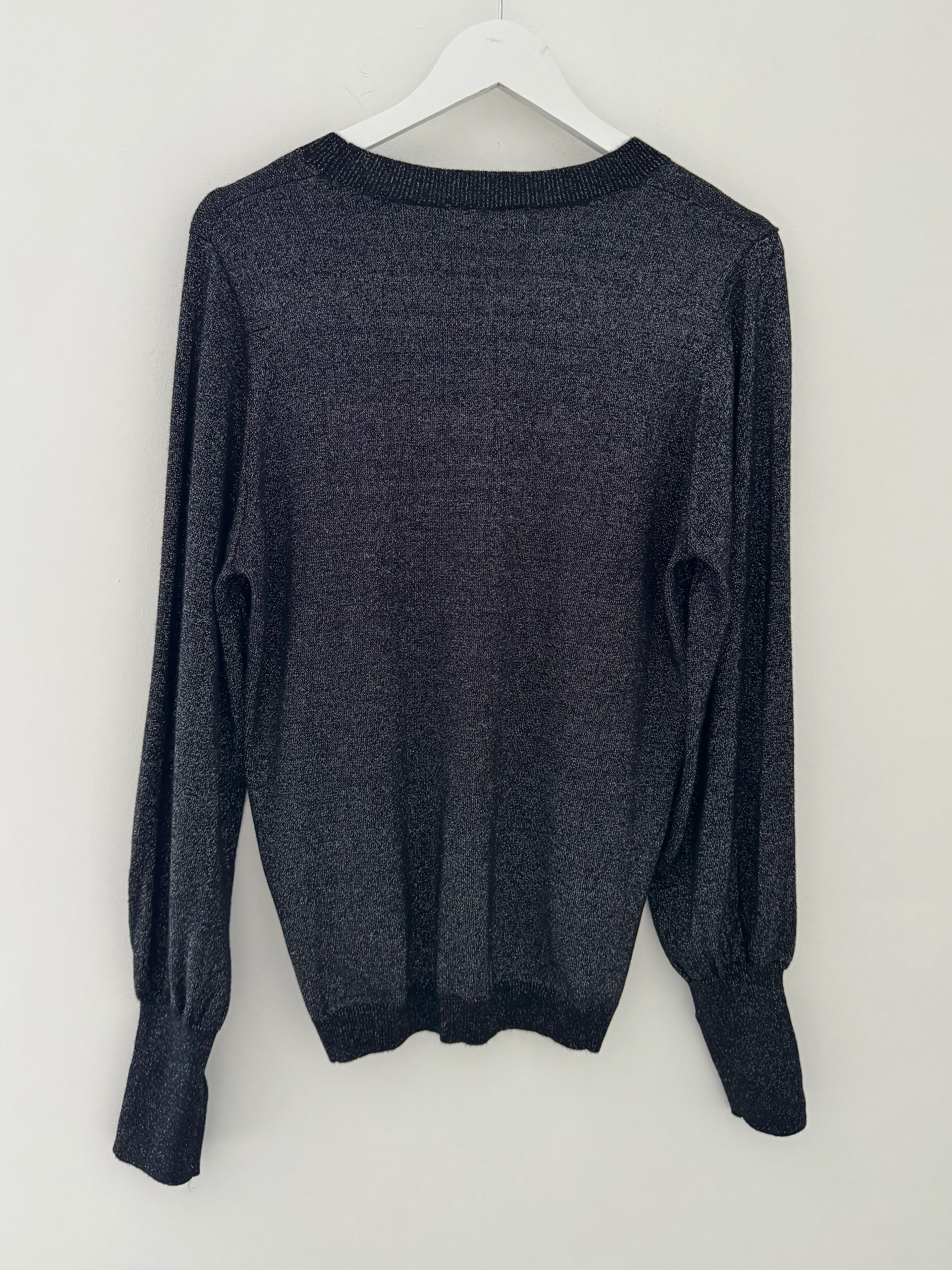 Soft Shimmer Jumper in Black - Image 11