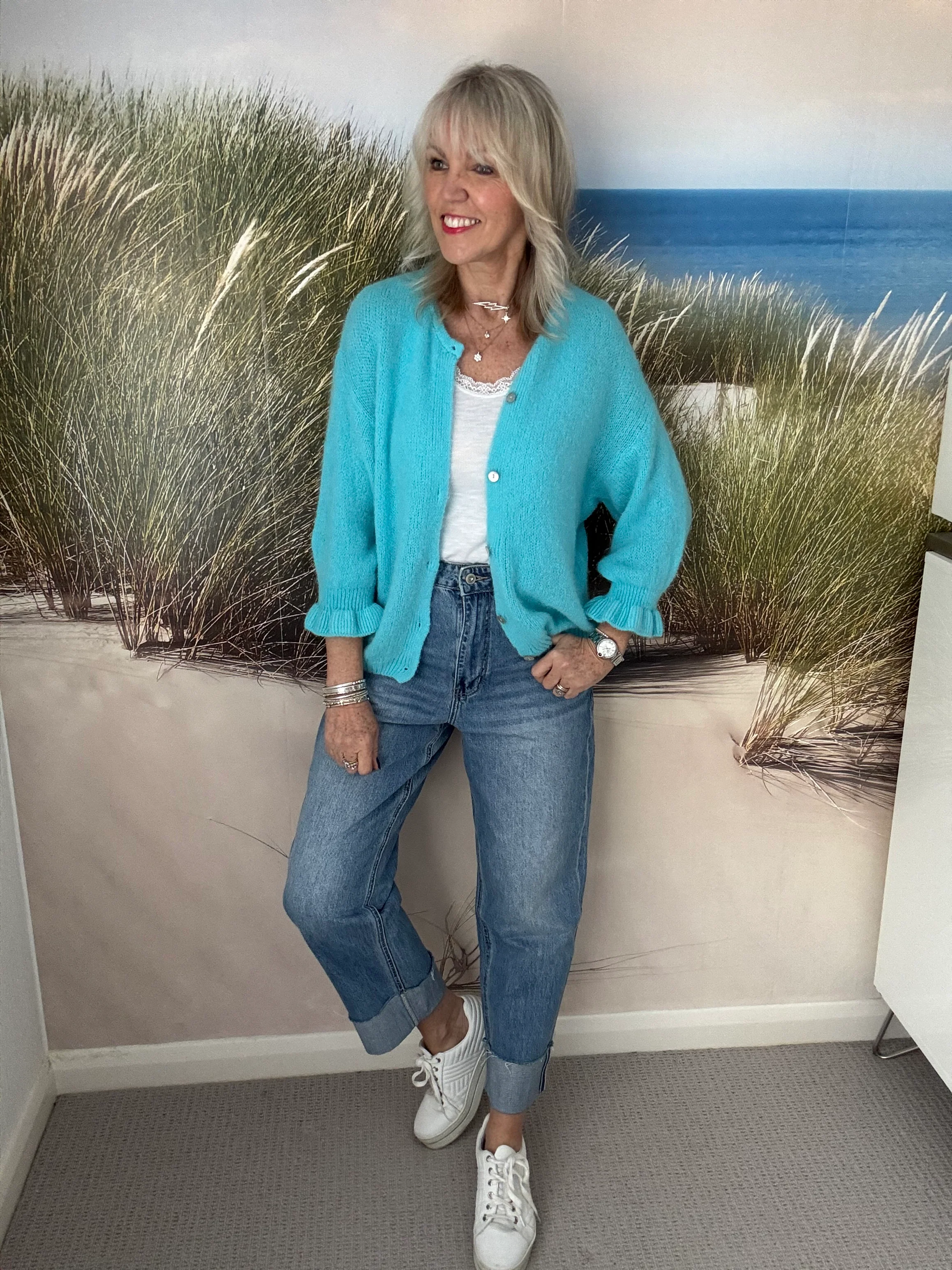 Straight Leg Jeans with Turnups - Image 4