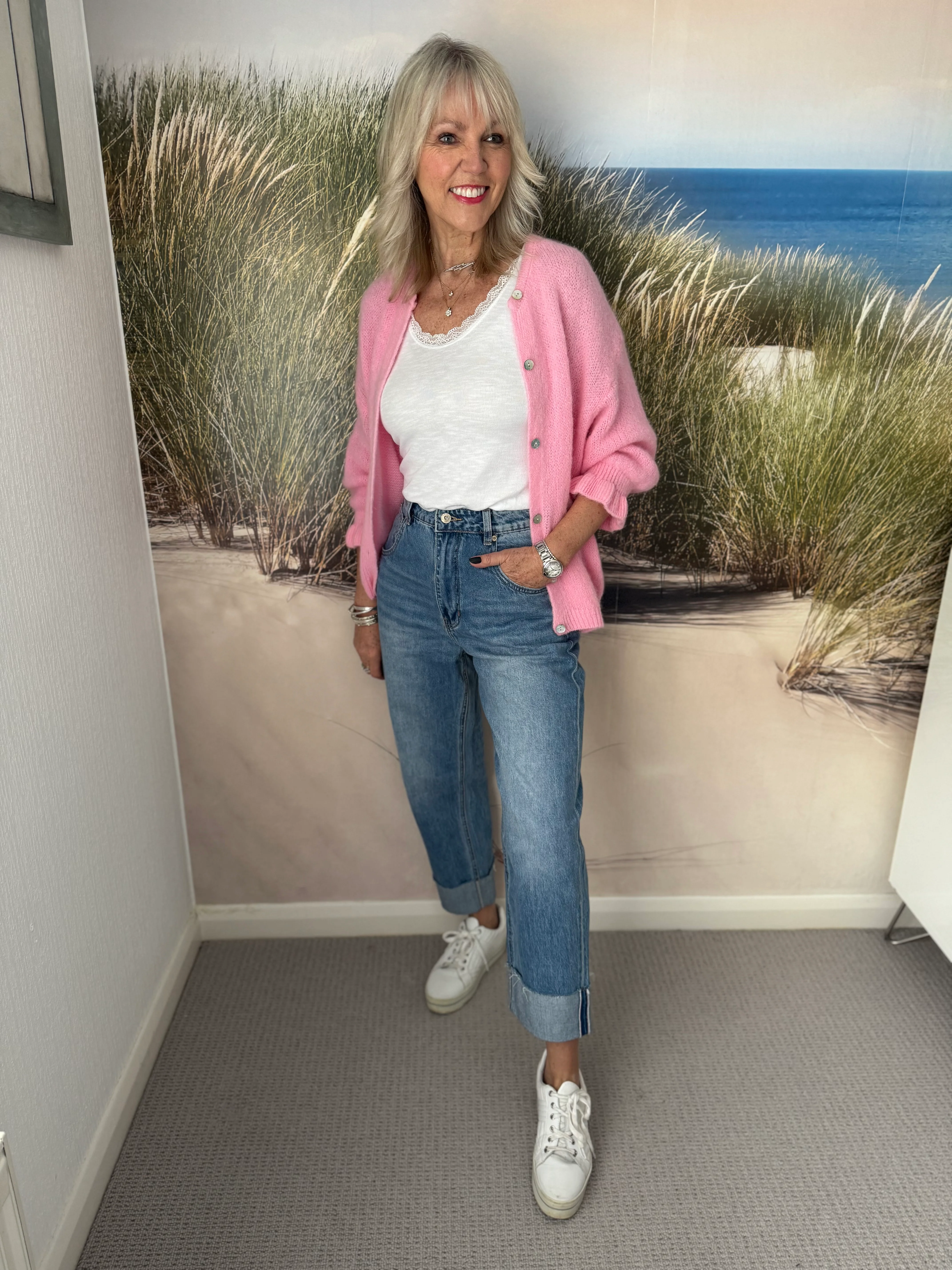 Straight Leg Jeans with Turnups - Image 5