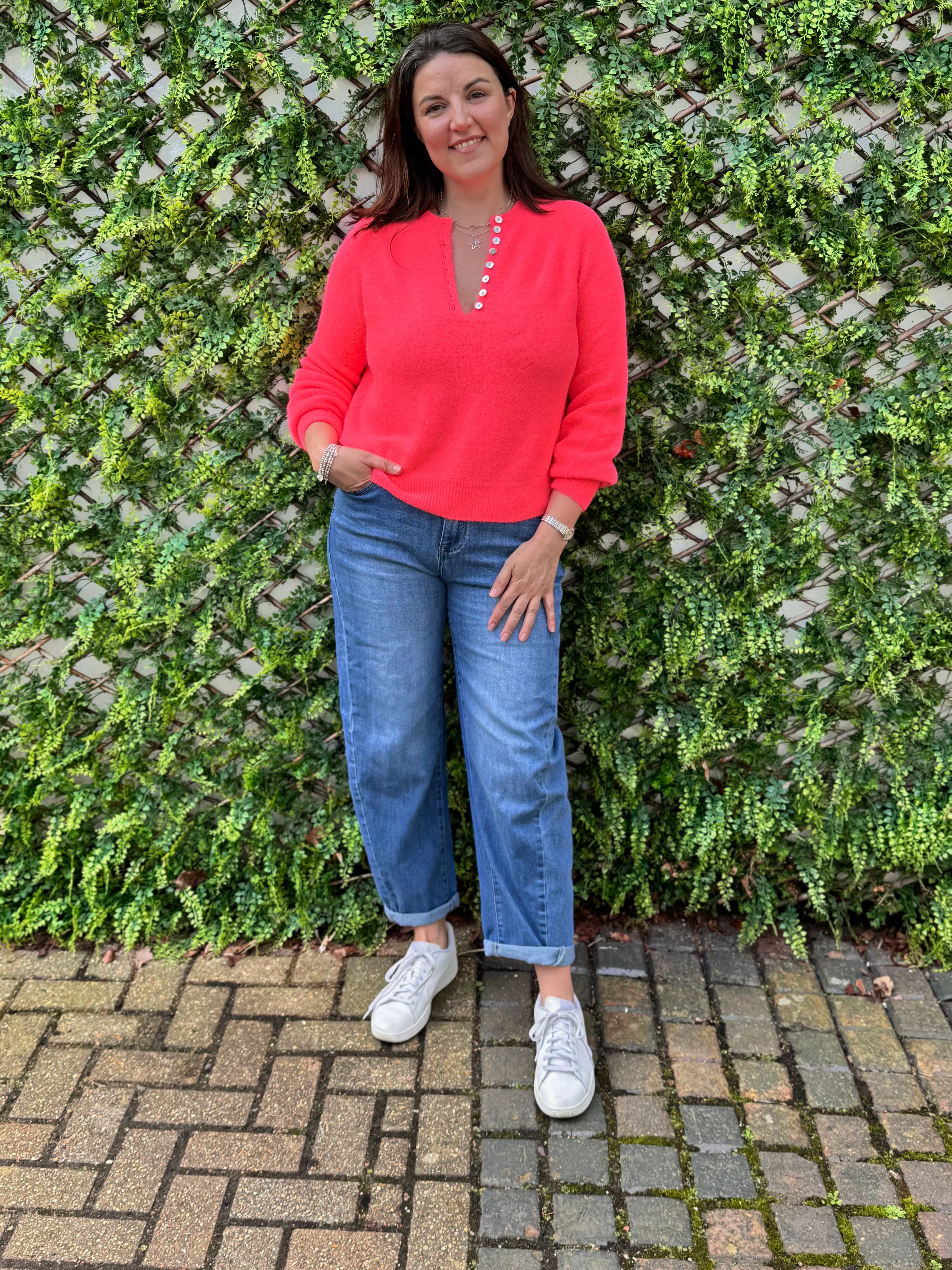 Stretch Boyfriend Jeans in Light Denim - Image 13