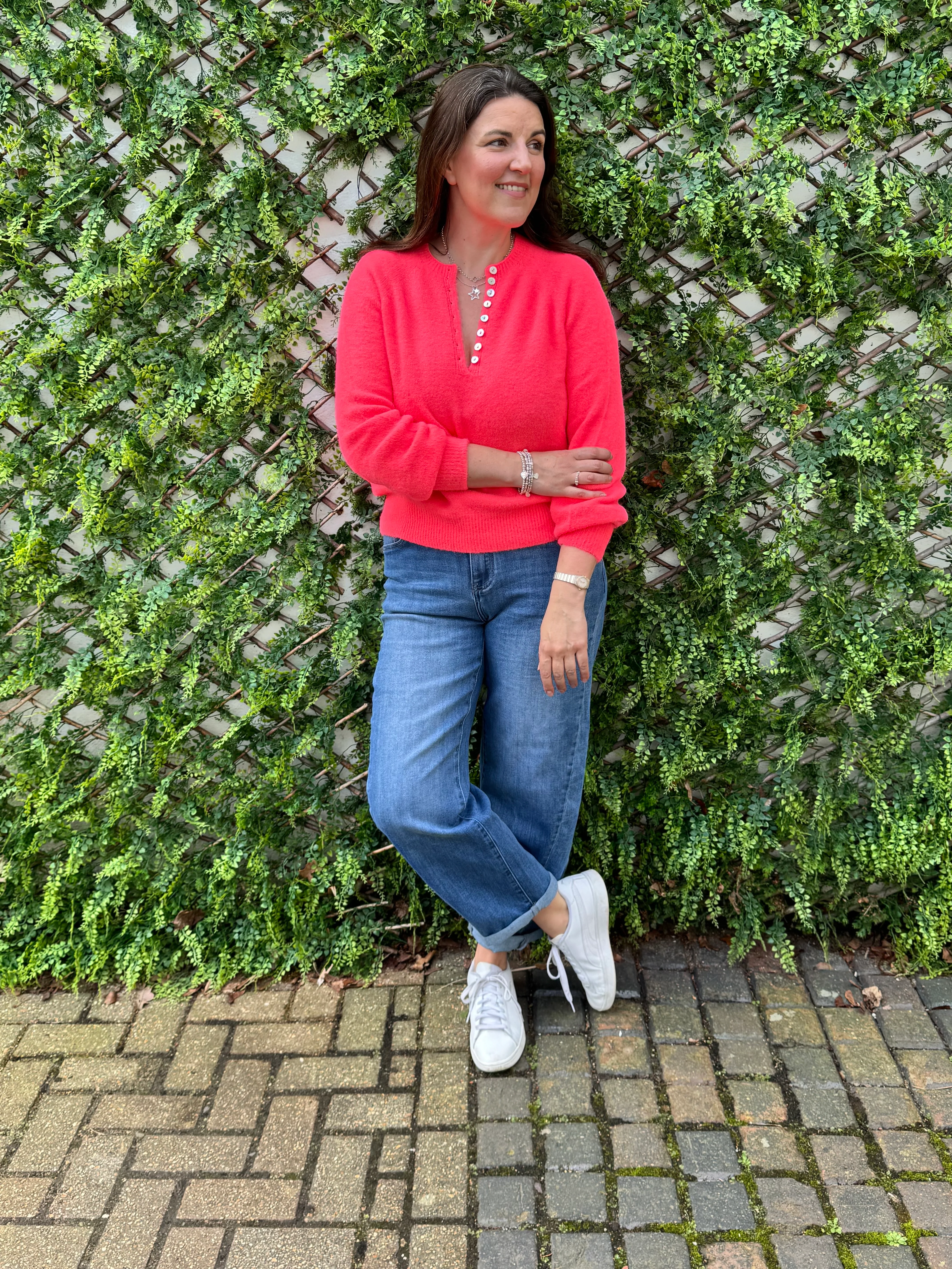 Stretch Boyfriend Jeans in Light Denim - Image 17