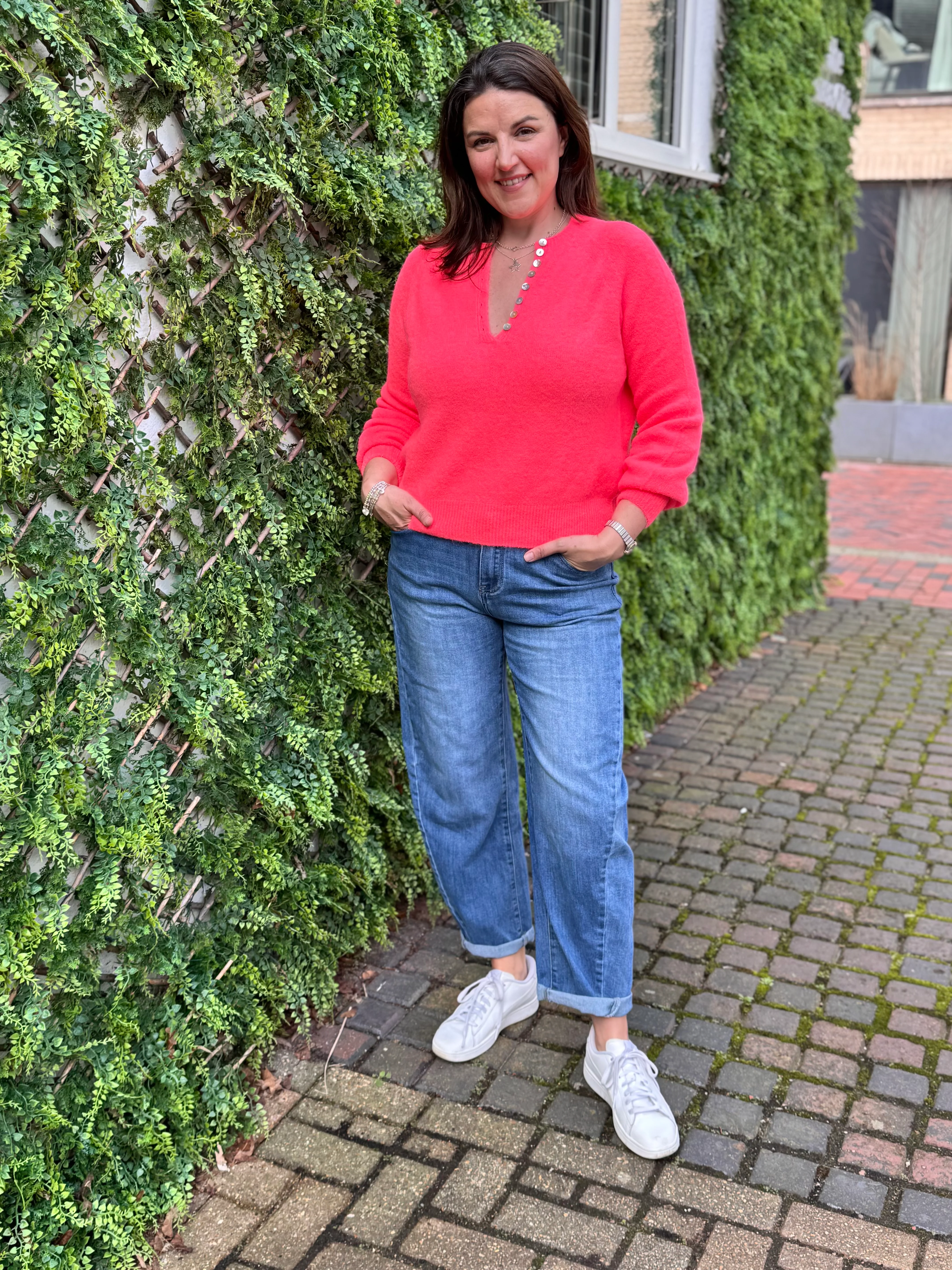 Stretch Boyfriend Jeans in Light Denim - Image 9