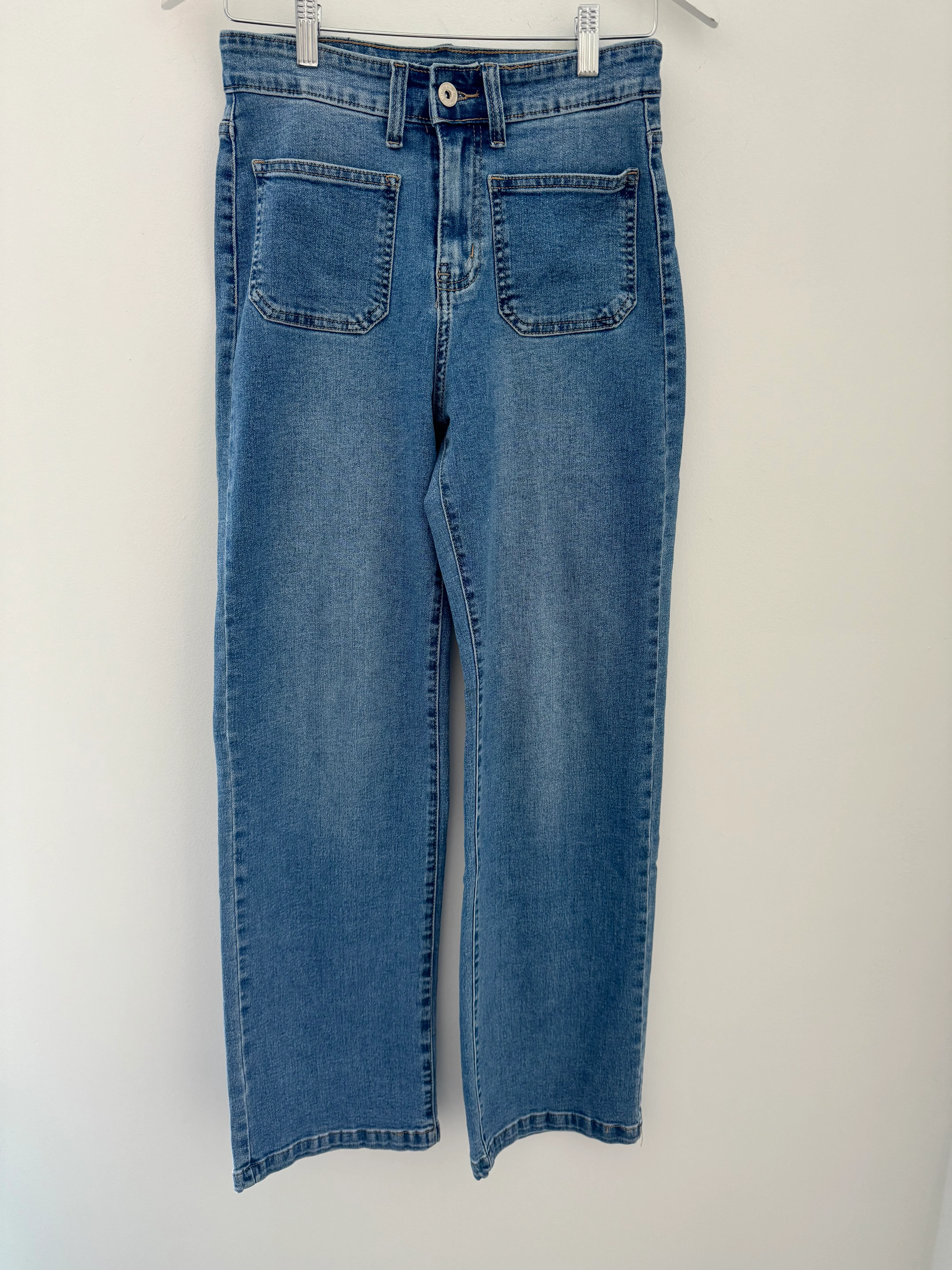 Slim Flare Stretch Jeans with Front Pockets - Image 9