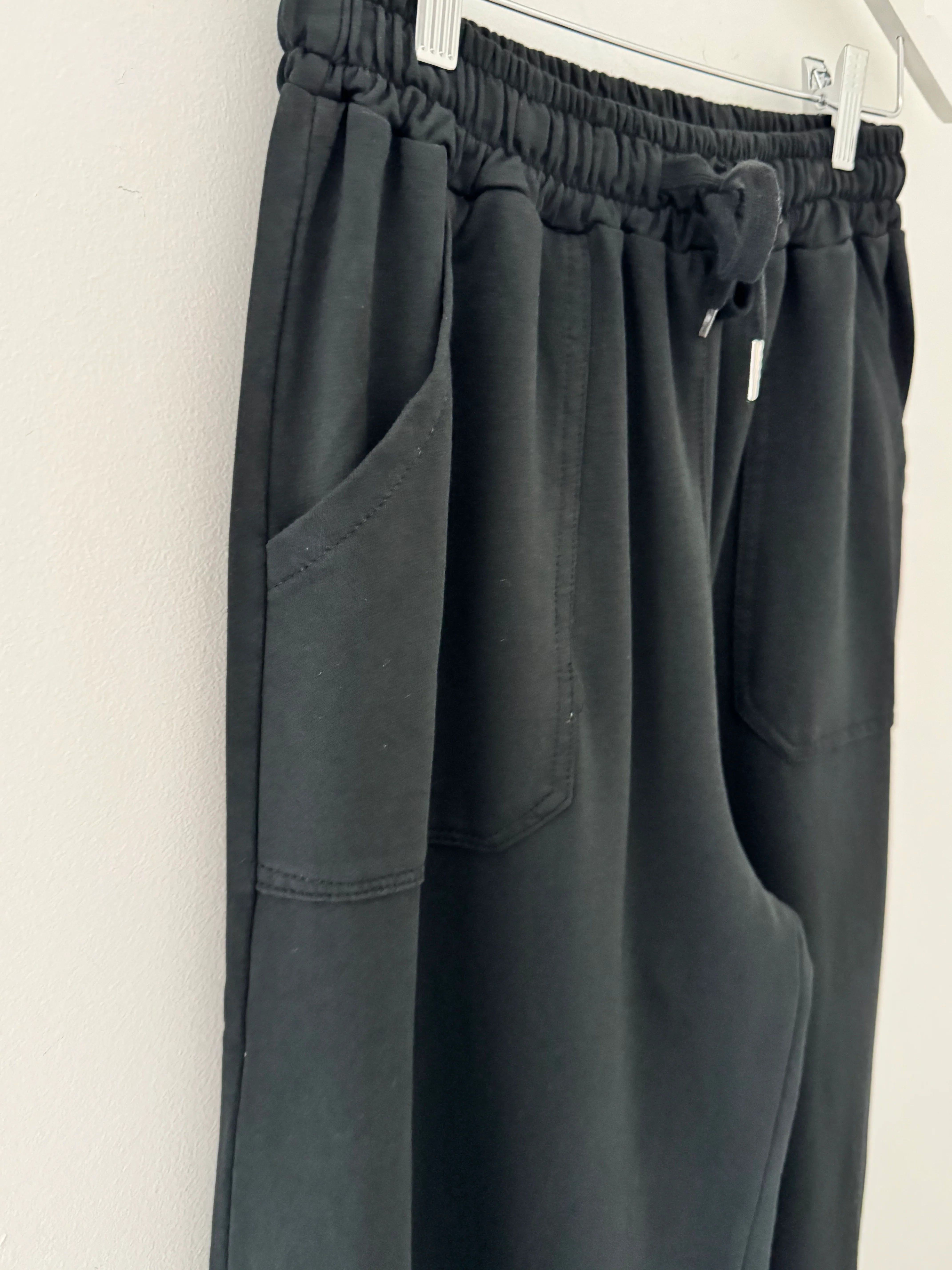 Stretch Jersey Trousers in Black - Image 11